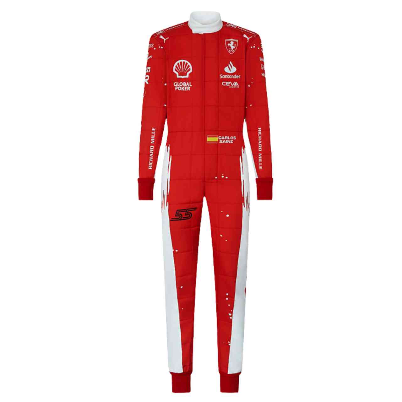 2023 Carlos Sainz Las Vegas GP Special Edition Ferrari F1 Race Suit Replica