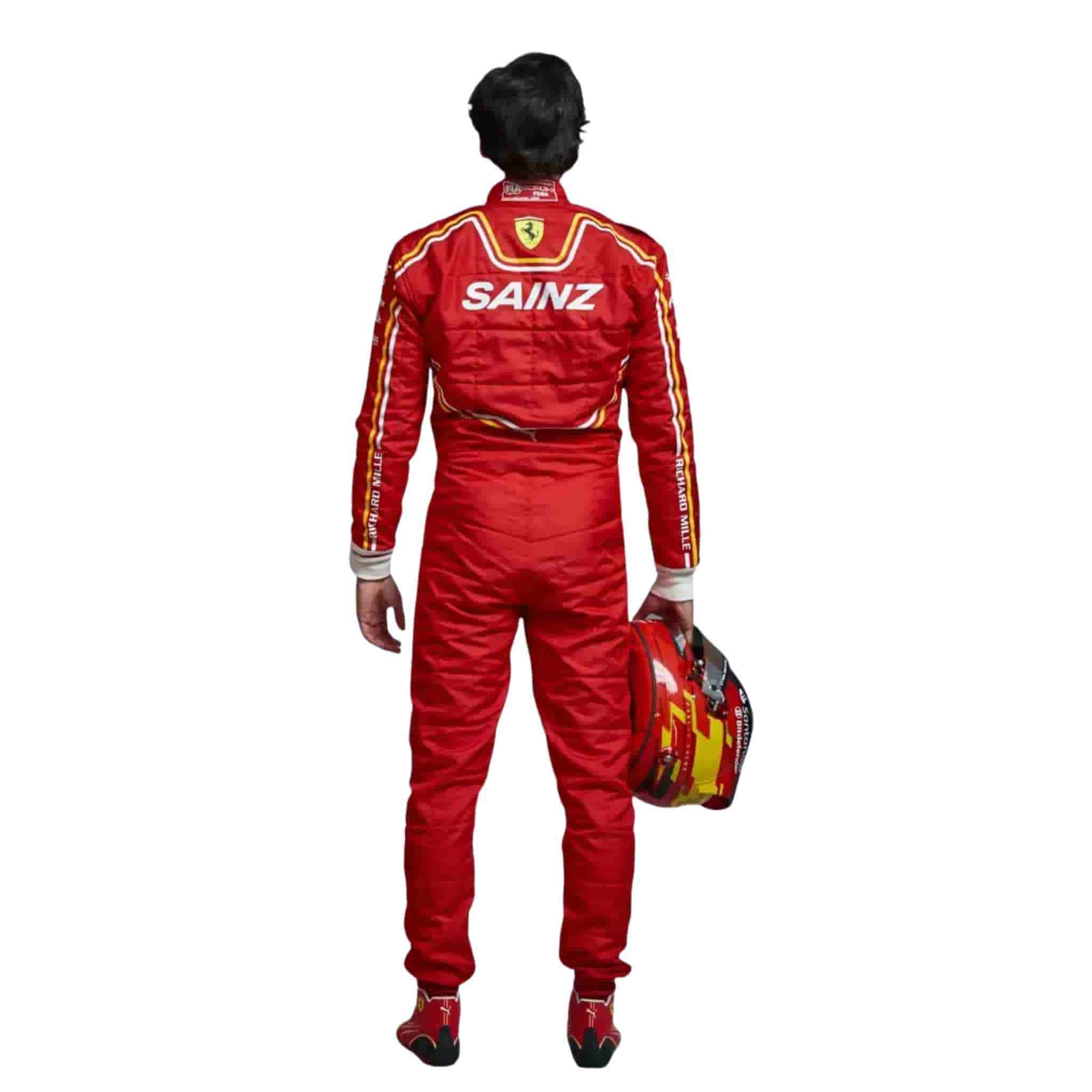 2024 Carlos Sainz Ferrari F1 Race Suit Replica