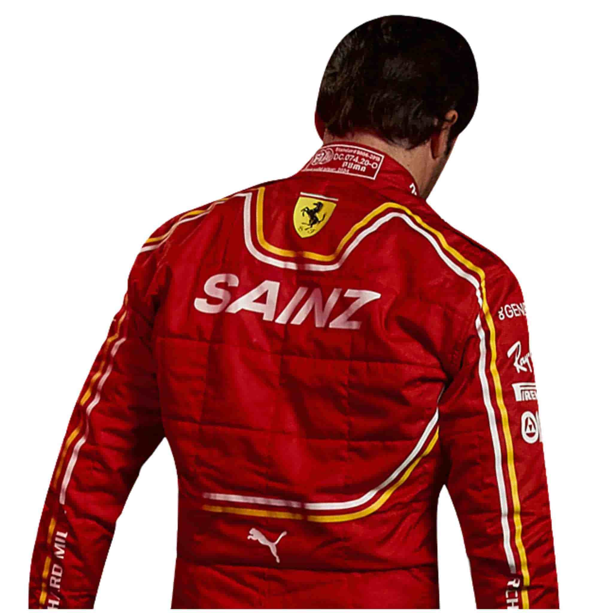 2024 Carlos Sainz Ferrari F1 Race Suit Replica