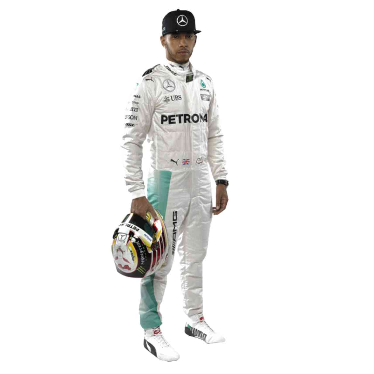 2016 Lewis Hamilton PETRONAS Mercedes F1 Race Suit Replica