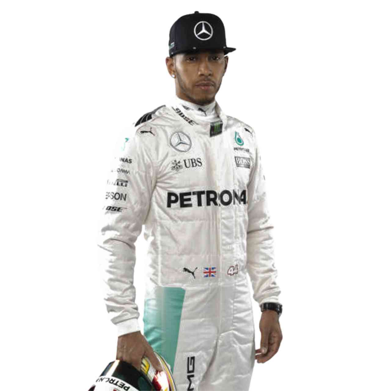 2016 Lewis Hamilton PETRONAS Mercedes F1 Race Suit Replica