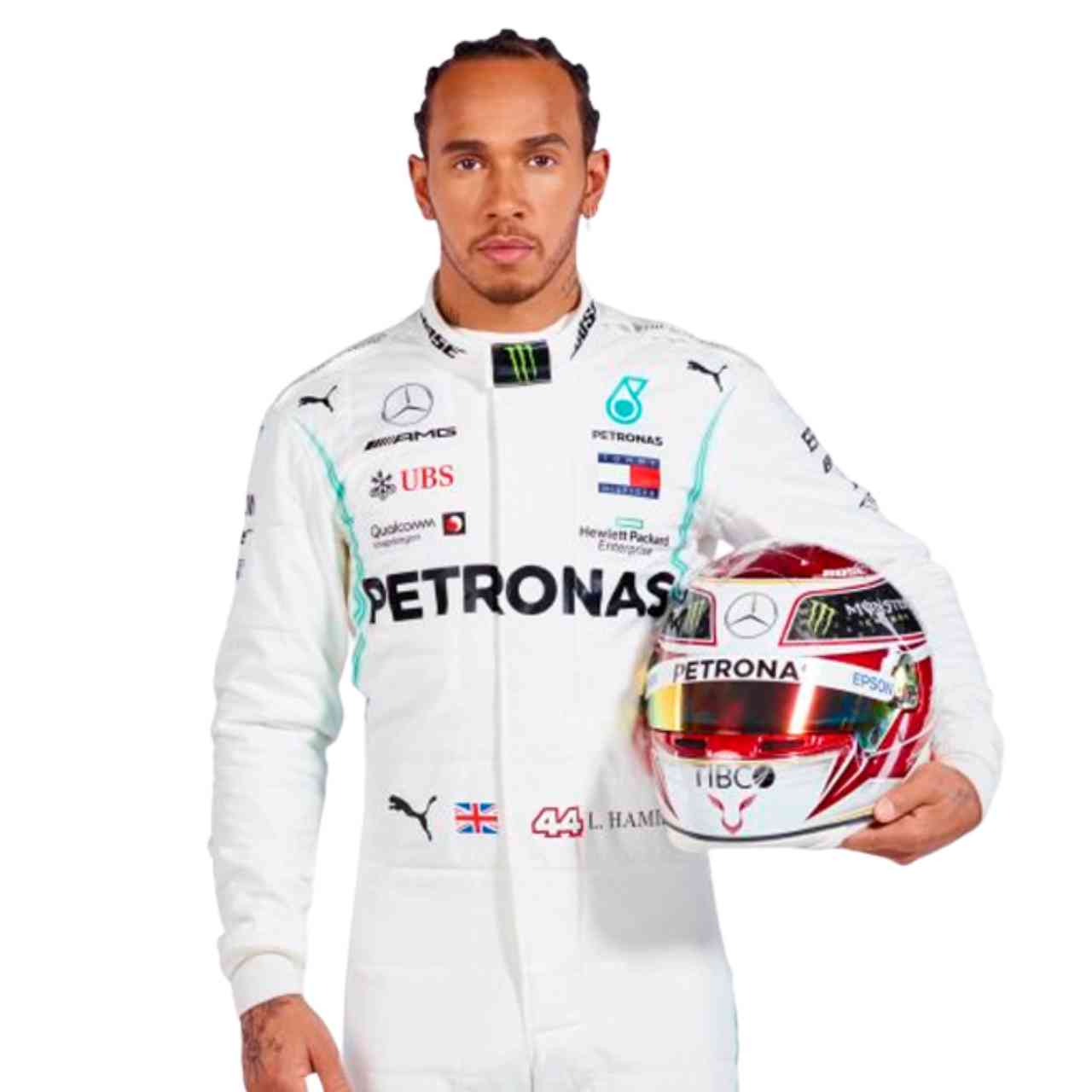 2019 Lewis Hamilton PETRONAS Mercedes F1 Race Suit Replica
