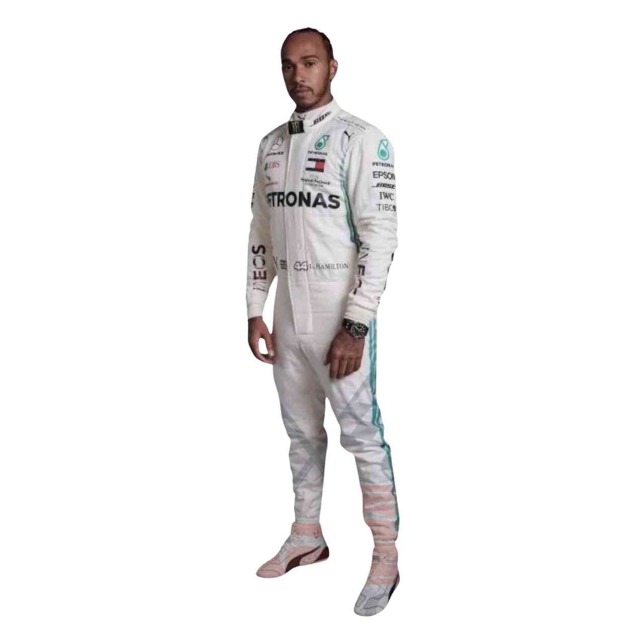 2019 Lewis Hamilton PETRONAS Mercedes F1 Race Suit Replica