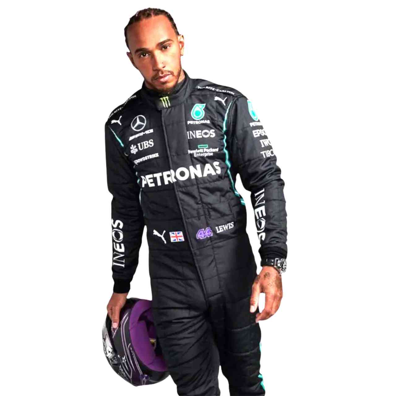 2020 Lewis Hamilton Mercedes F1 Race Suit Replica