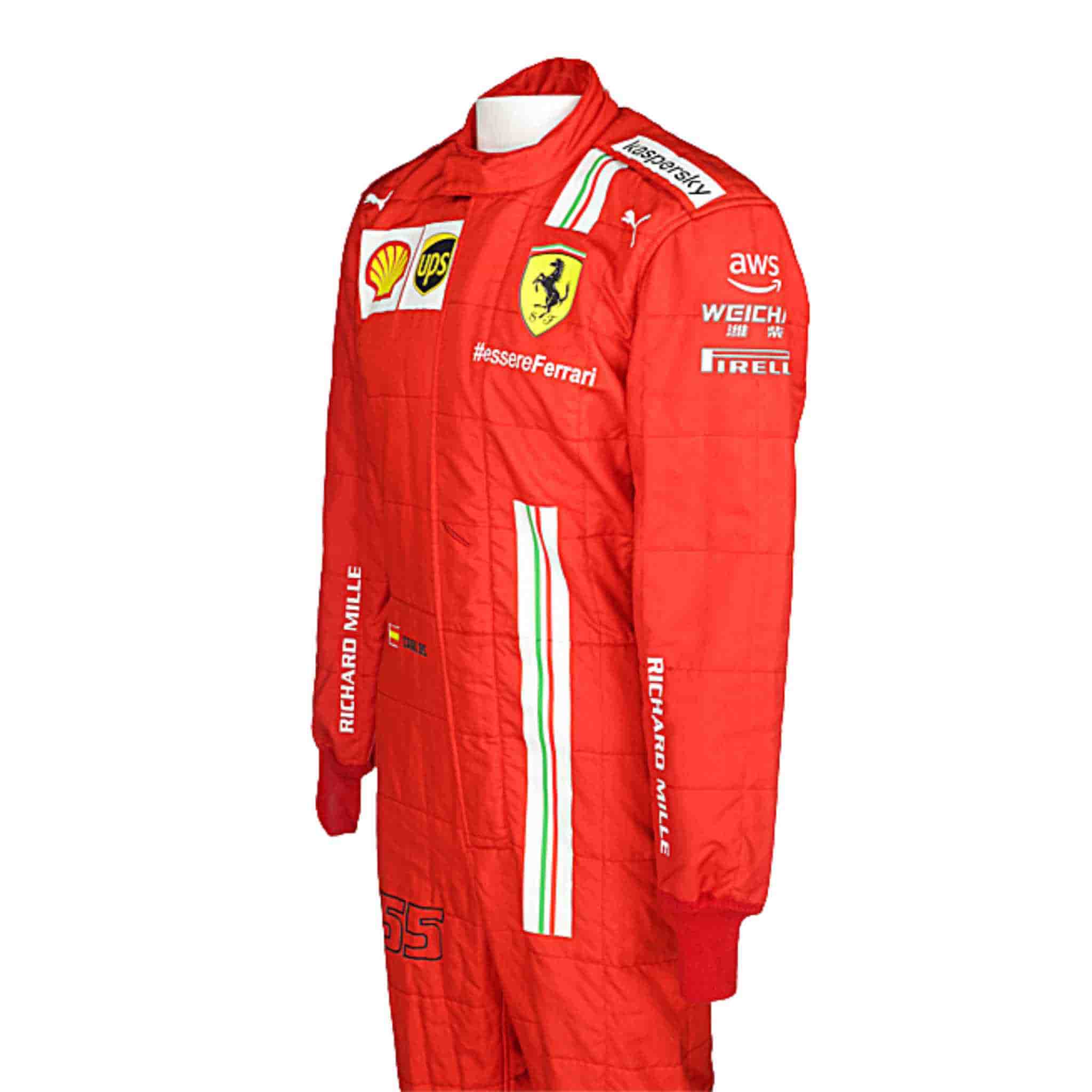 2021 Carlos Sainz Ferrari F1 Race Suit Replica