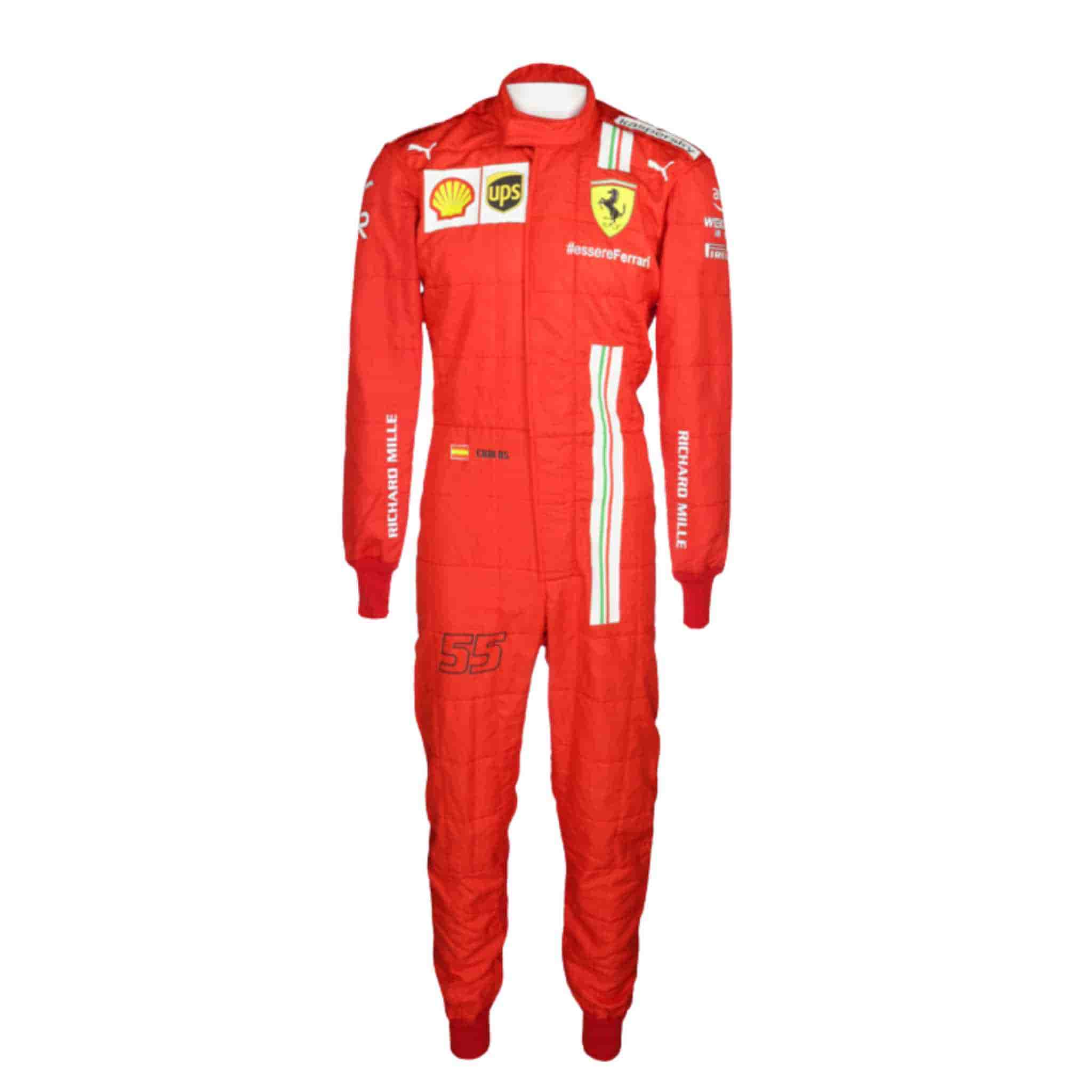 2021 Carlos Sainz Ferrari F1 Race Suit Replica