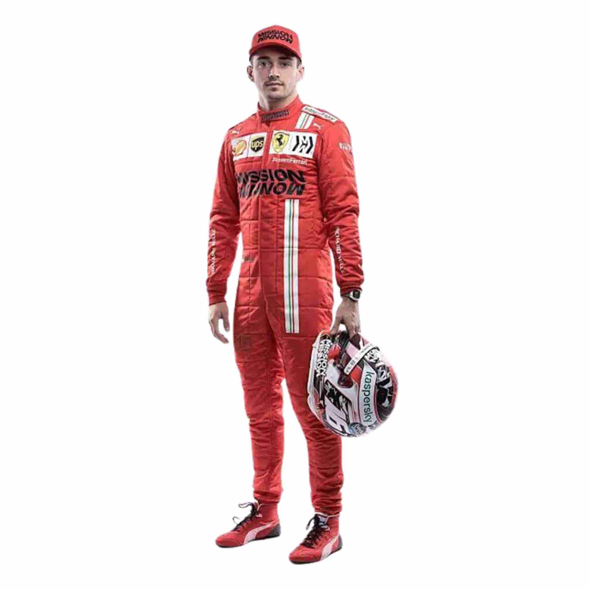 2021 Charles Leclerc Ferrari F1 Race Suit Replica