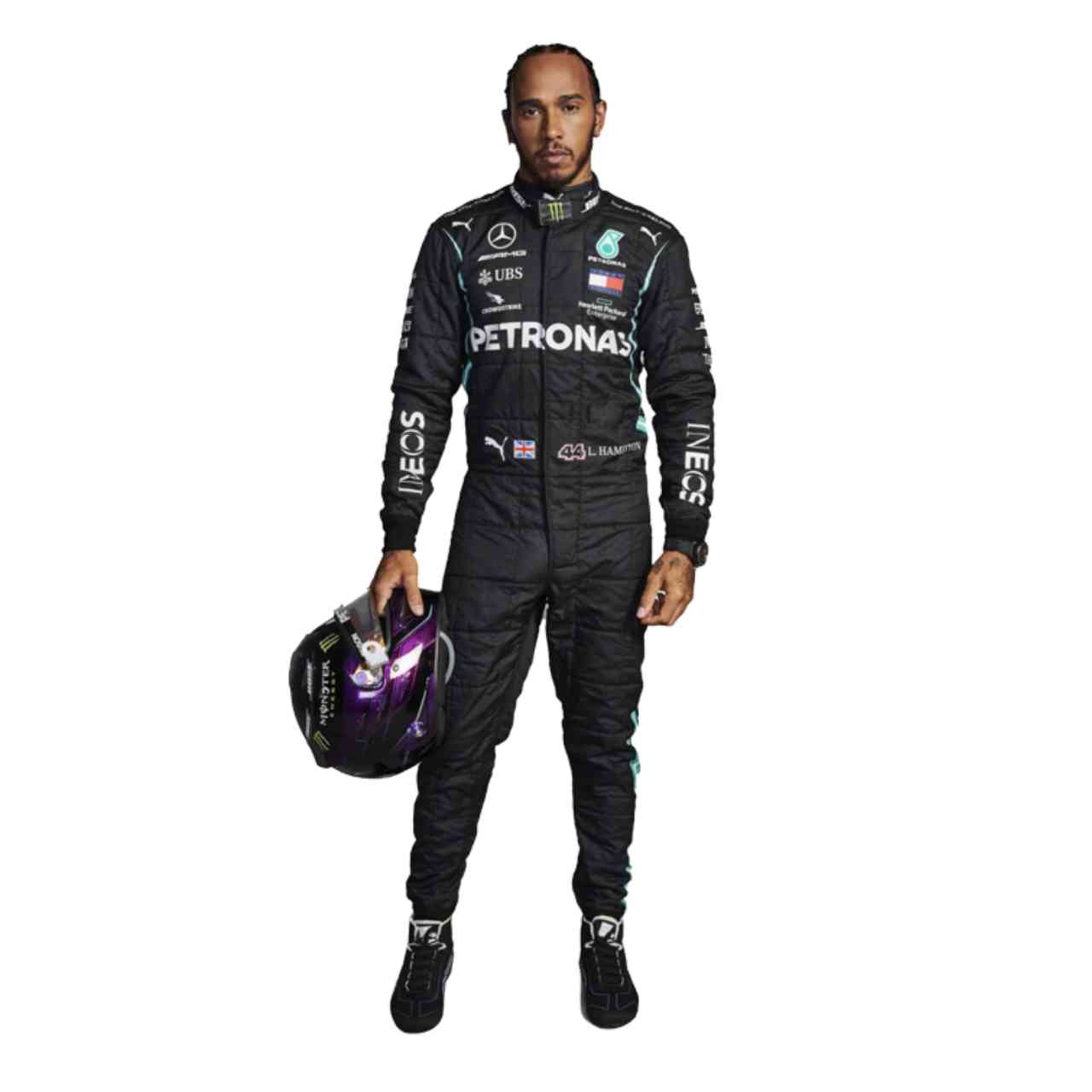 2021 Lewis Hamilton PETRONAS Mercedes F1 Race Suit Replica