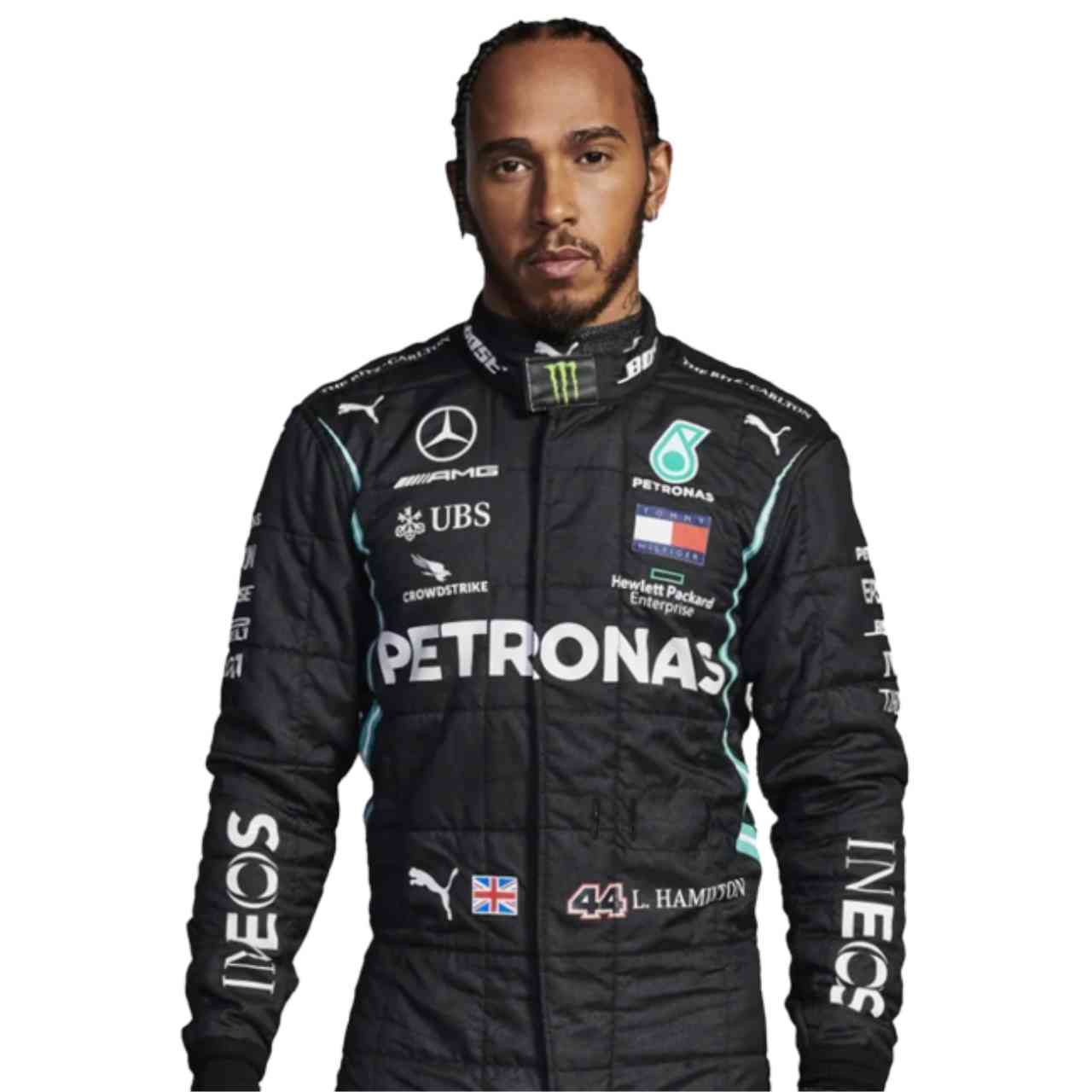 2021 Lewis Hamilton PETRONAS Mercedes F1 Race Suit Replica