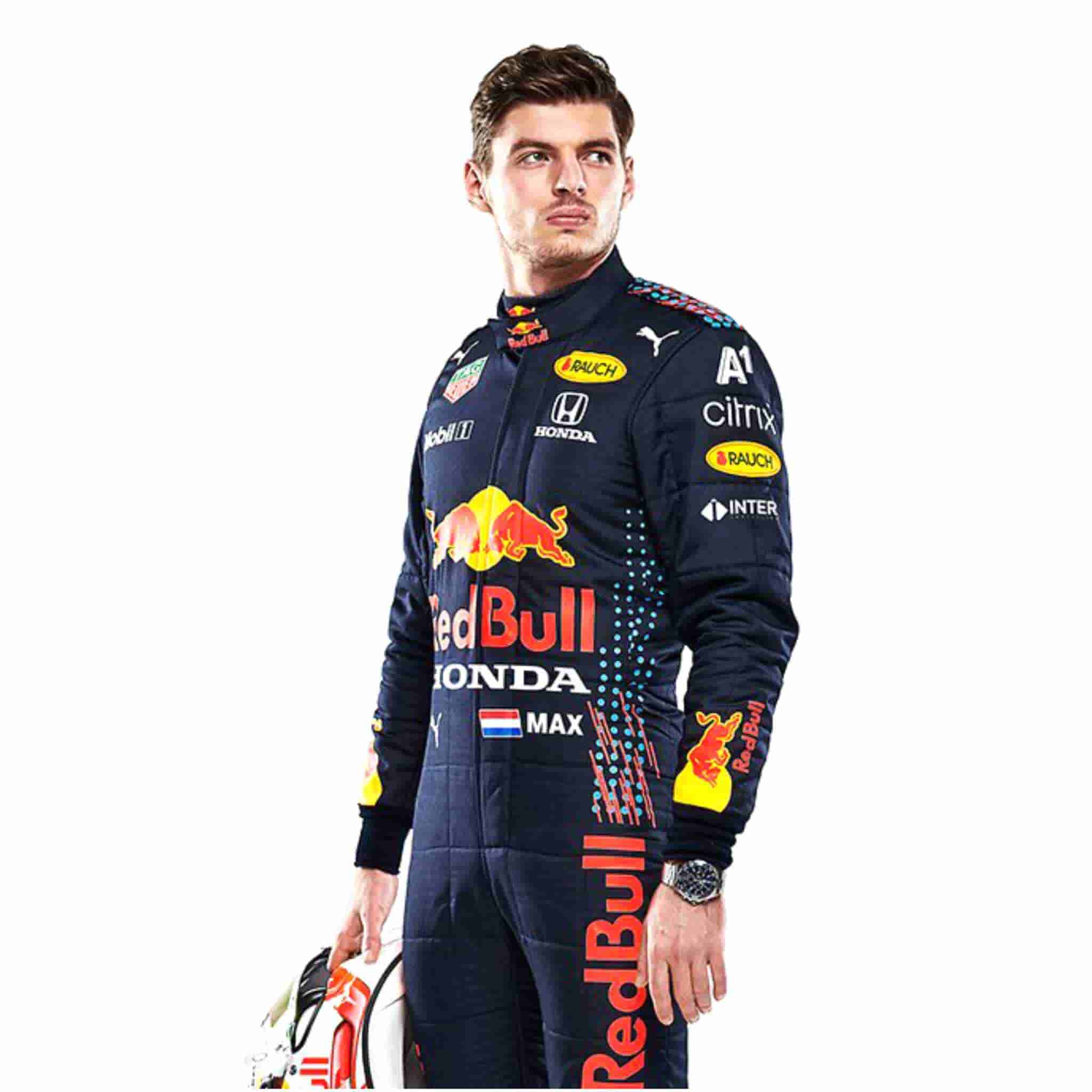 2021 Max Verstappen Red Bull Honda F1 Race Suit Replica