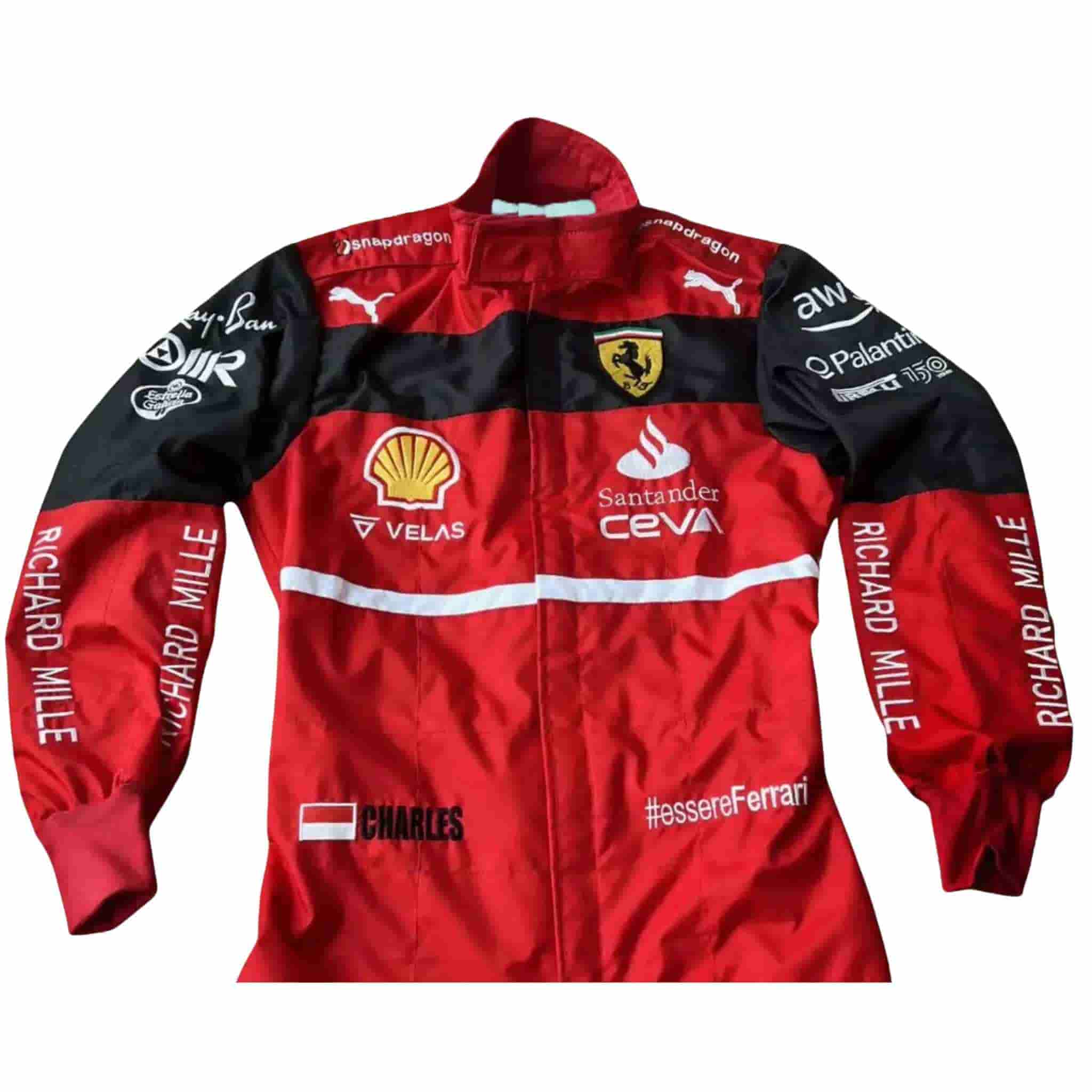 2022 Charles Leclerc Ferrari F1 Race Suit Replica