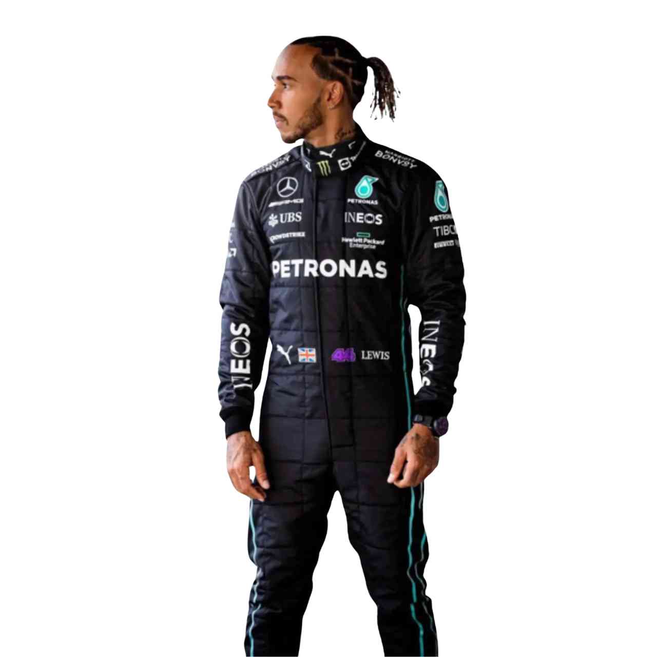 2022 Lewis Hamilton PETRONAS Mercedes F1 Race Suit Replica