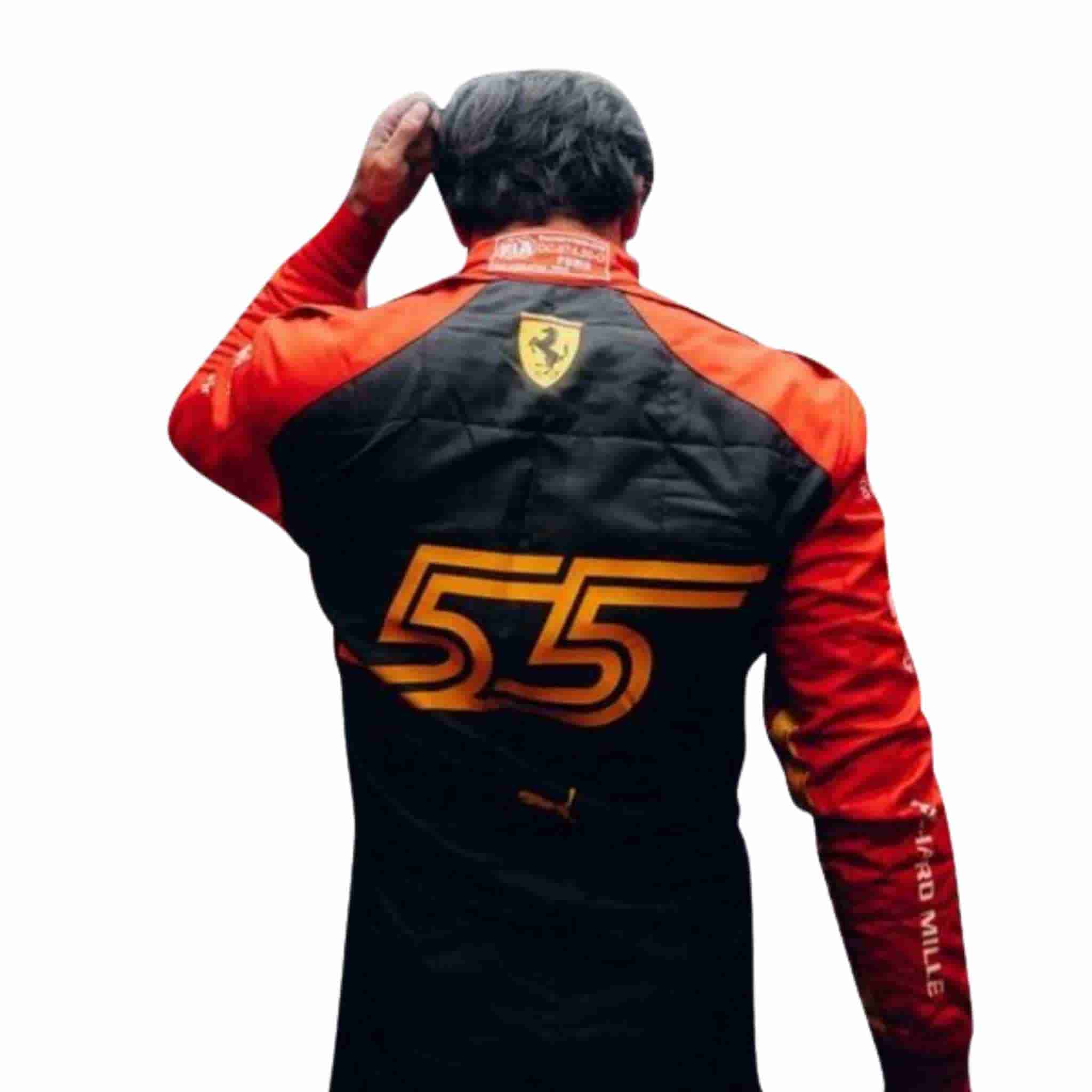 2023 Carlos Sainz Ferrari Spain GP F1 Race Suit Replica