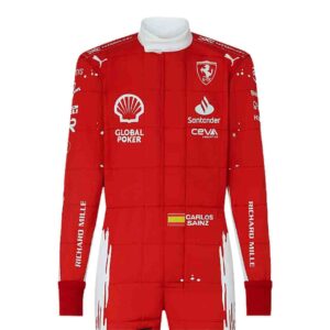 2023 Carlos Sainz Las Vegas GP Special Edition Ferrari F1 Race Suit Replica