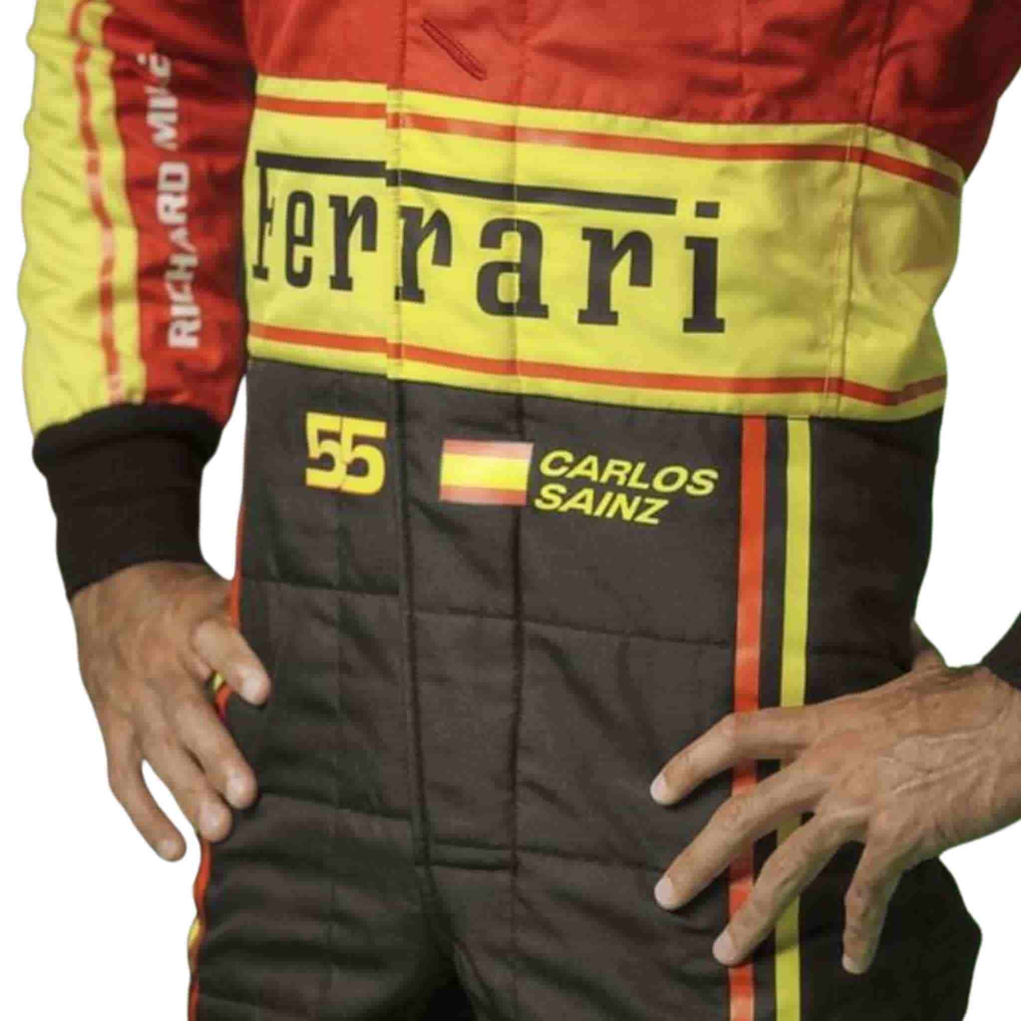 2023 Carlos Sainz Monza GP Ferrari F1 Race Replica Suit