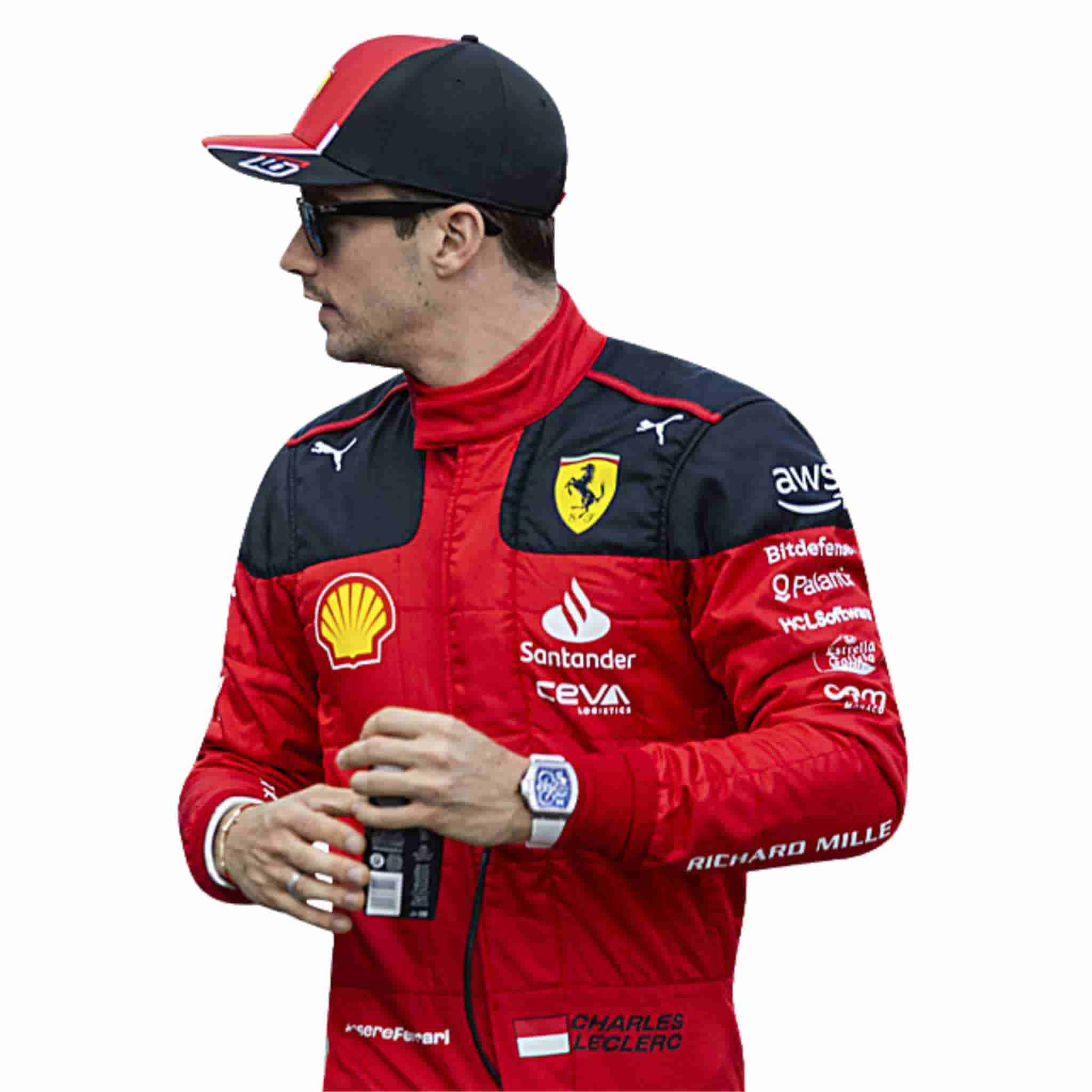 2023 Charles Leclerc Ferrari F1 Race Suit Replica