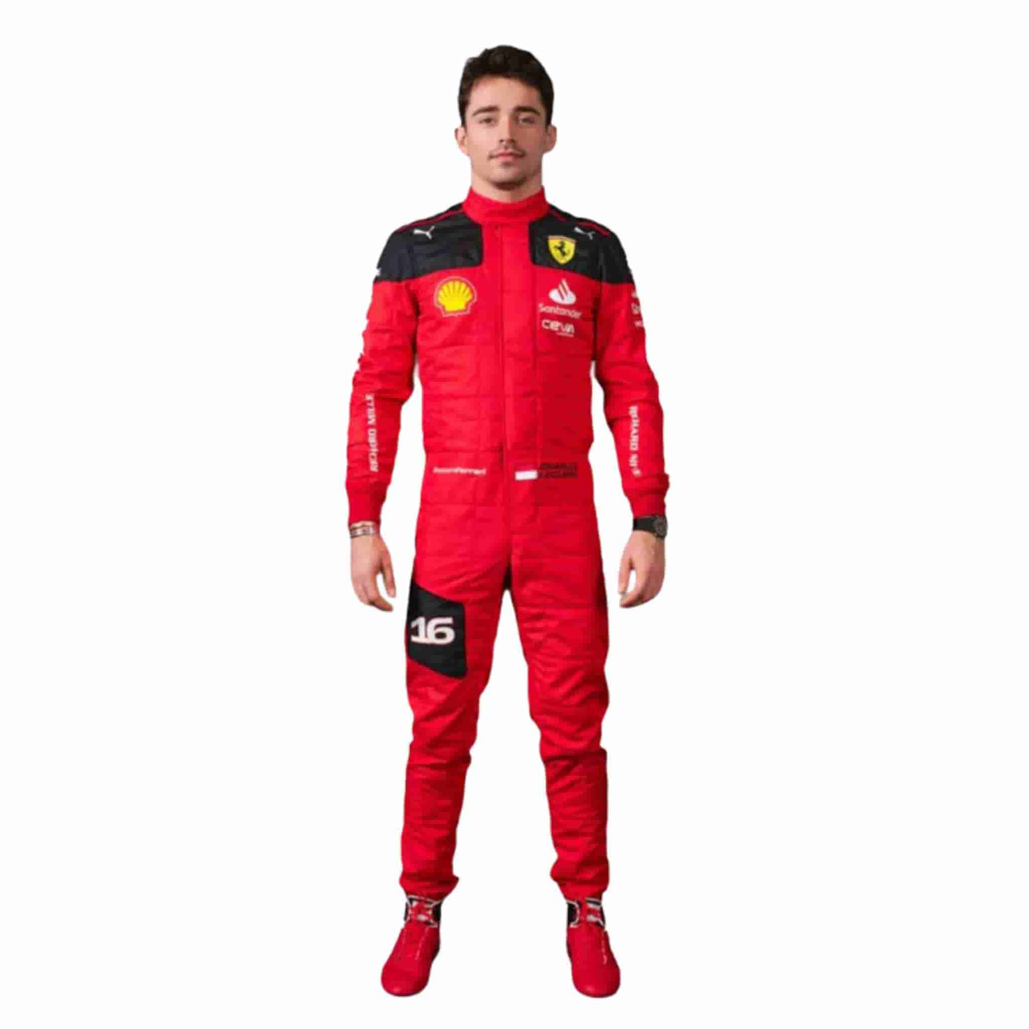 2023 Charles Leclerc Ferrari F1 Race Suit Replica