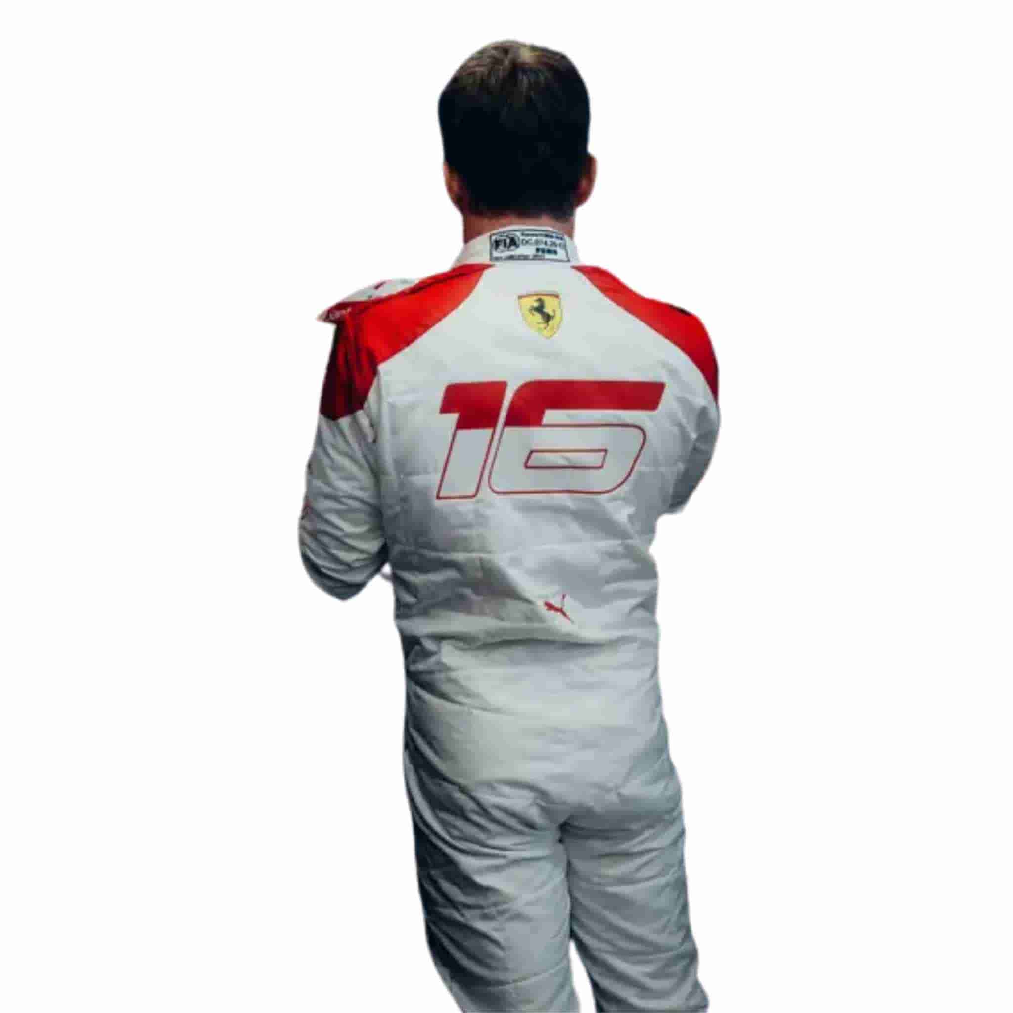 2023 Charles Leclerc Monaco GP Ferrari F1 Race Suit Replica