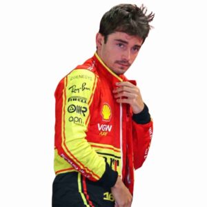 2023 Charles Leclerc Monza GP Ferrari F1 Race Suit Replica