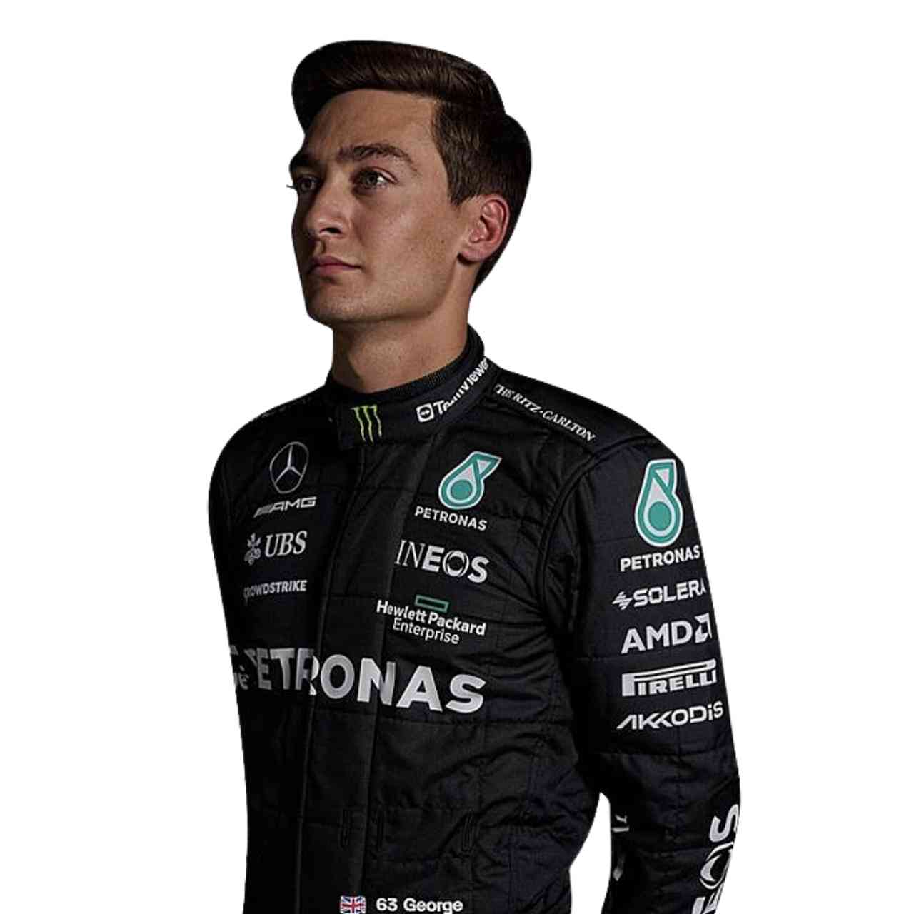 2023 George Russell PETRONAS Mercedes F1 Race Suit Replica