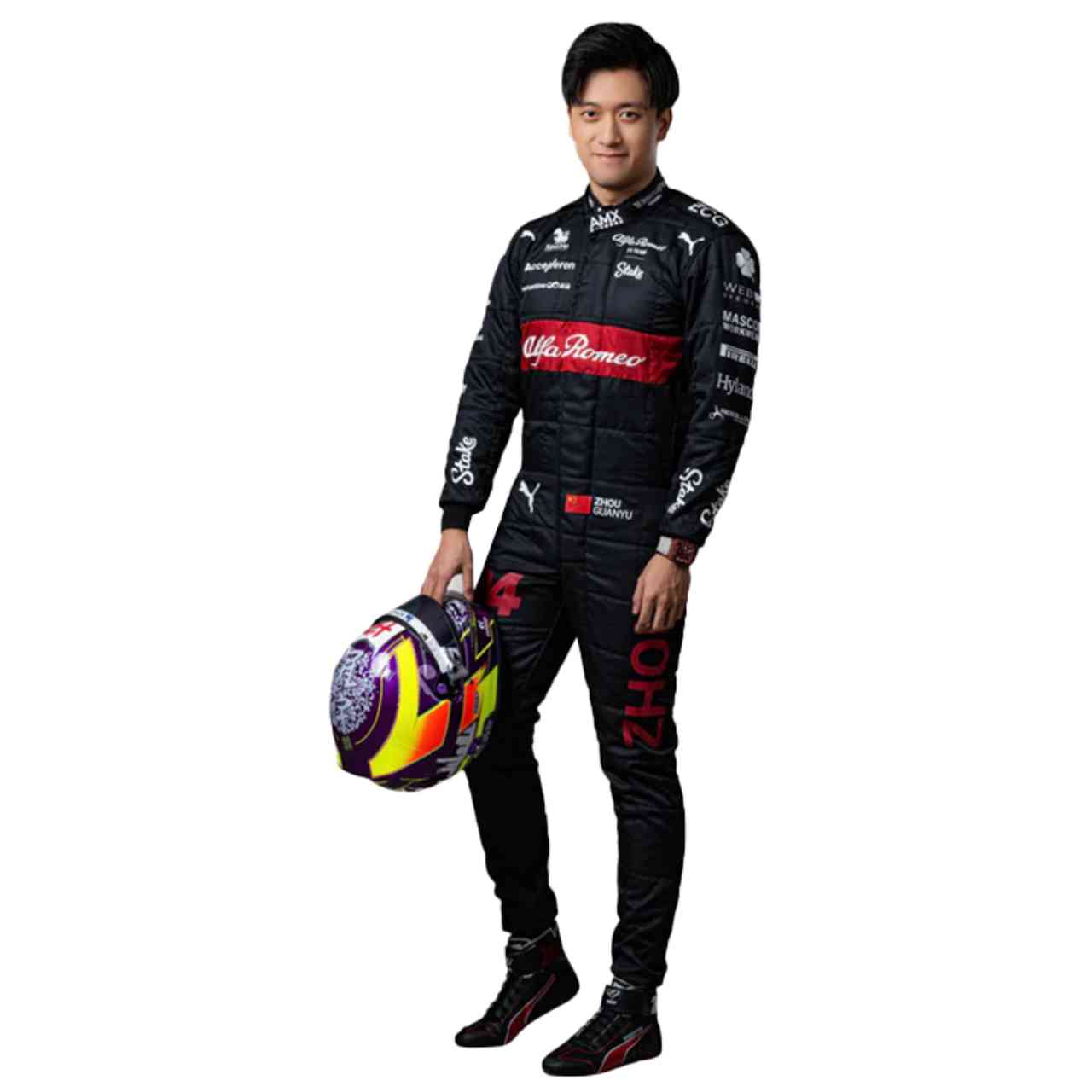 2023 Zhou Guanyu Alfa Romeo F1 Race Suit Replica