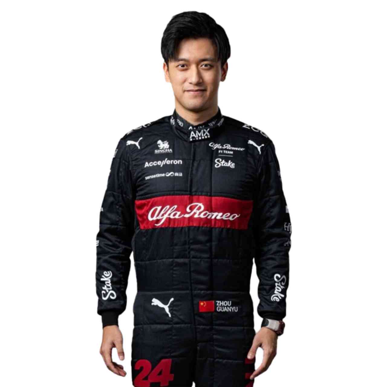 2023 Zhou Guanyu Alfa Romeo F1 Race Suit Replica