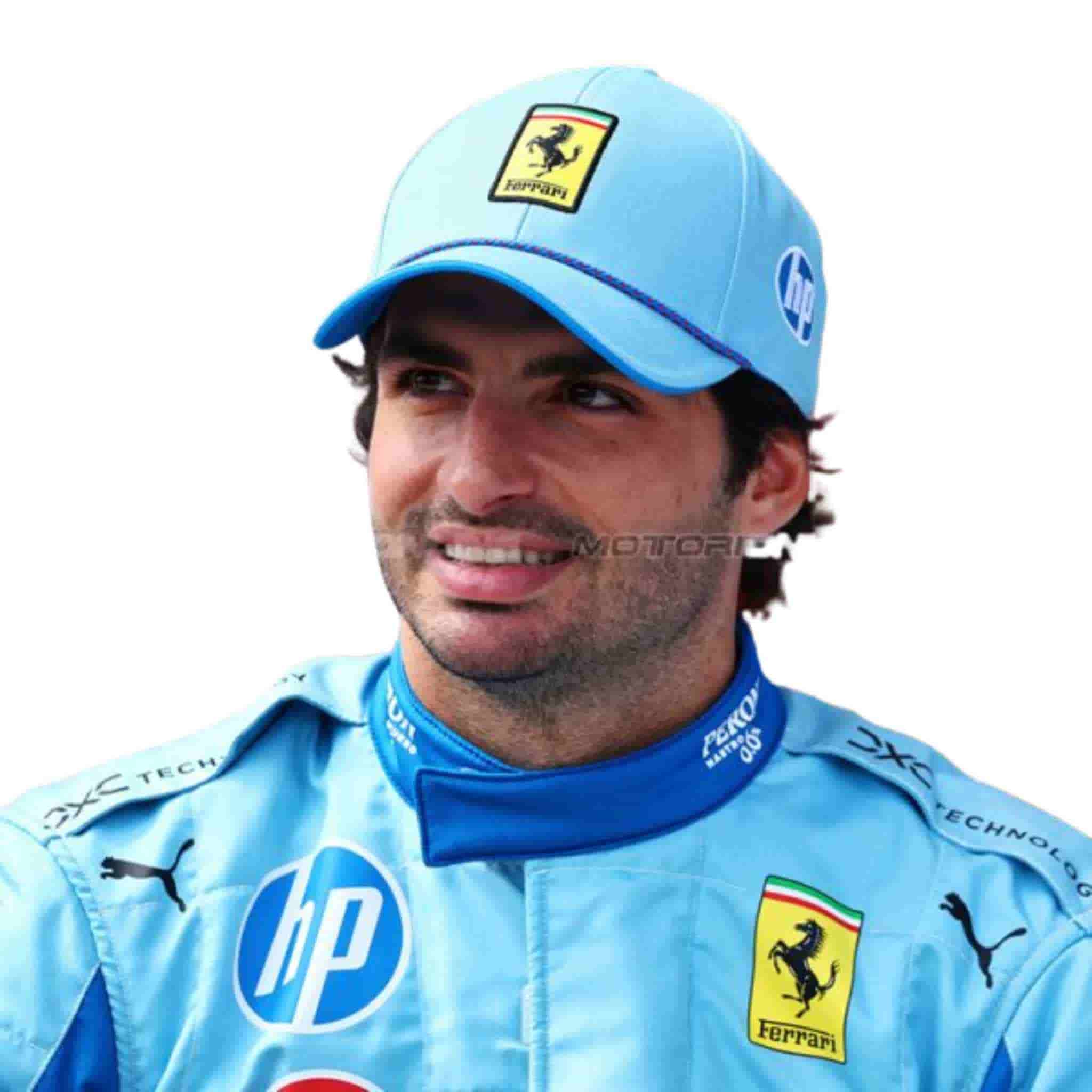 2024 Carlos Sainz Scuderia Ferrari Miami GP F1 Race Suit Replica