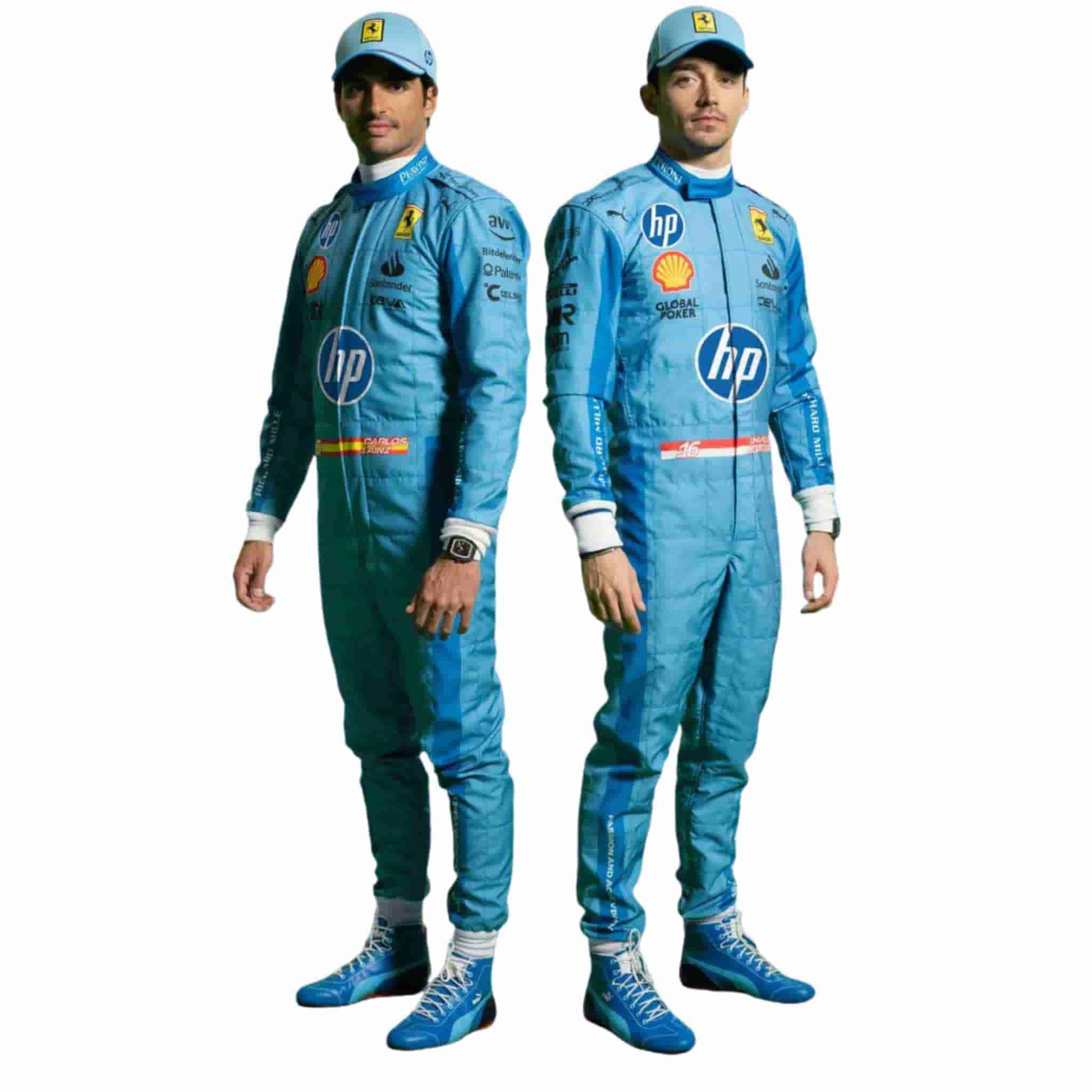 2024 Carlos Sainz Scuderia Ferrari Miami GP F1 Race Suit Replica