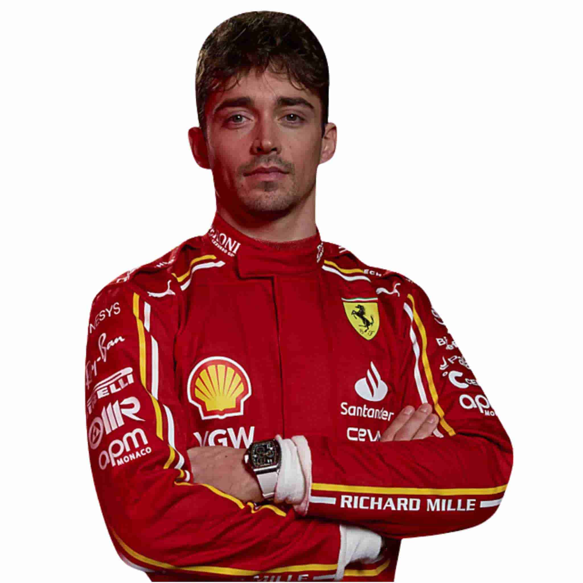 2024 Charles Leclerc Ferrari F1 Race Suit Replica