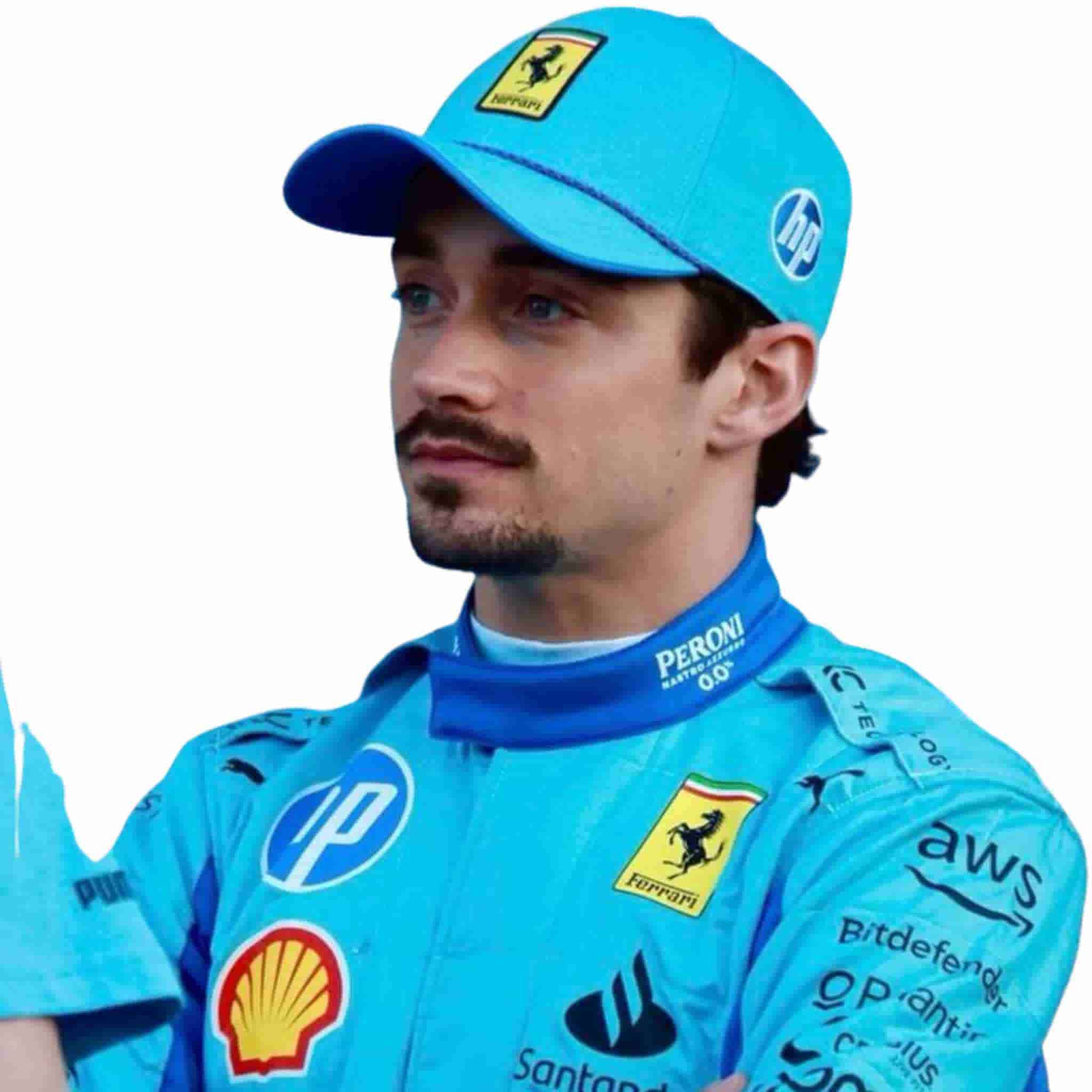 2024 Charles Leclerc Ferrari Miami GP F1 Race Suit Replica