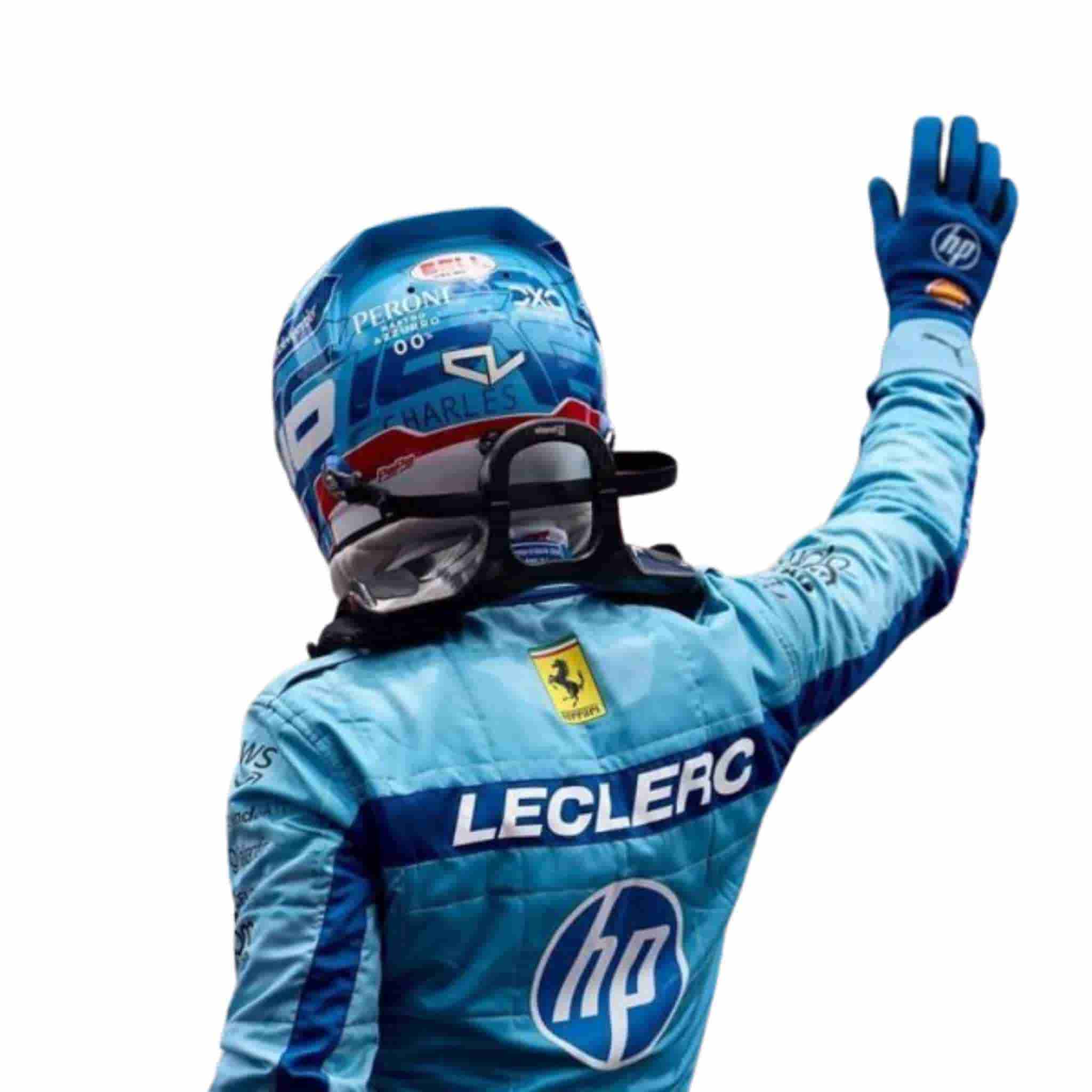 2024 Charles Leclerc Ferrari Miami GP F1 Race Suit Replica