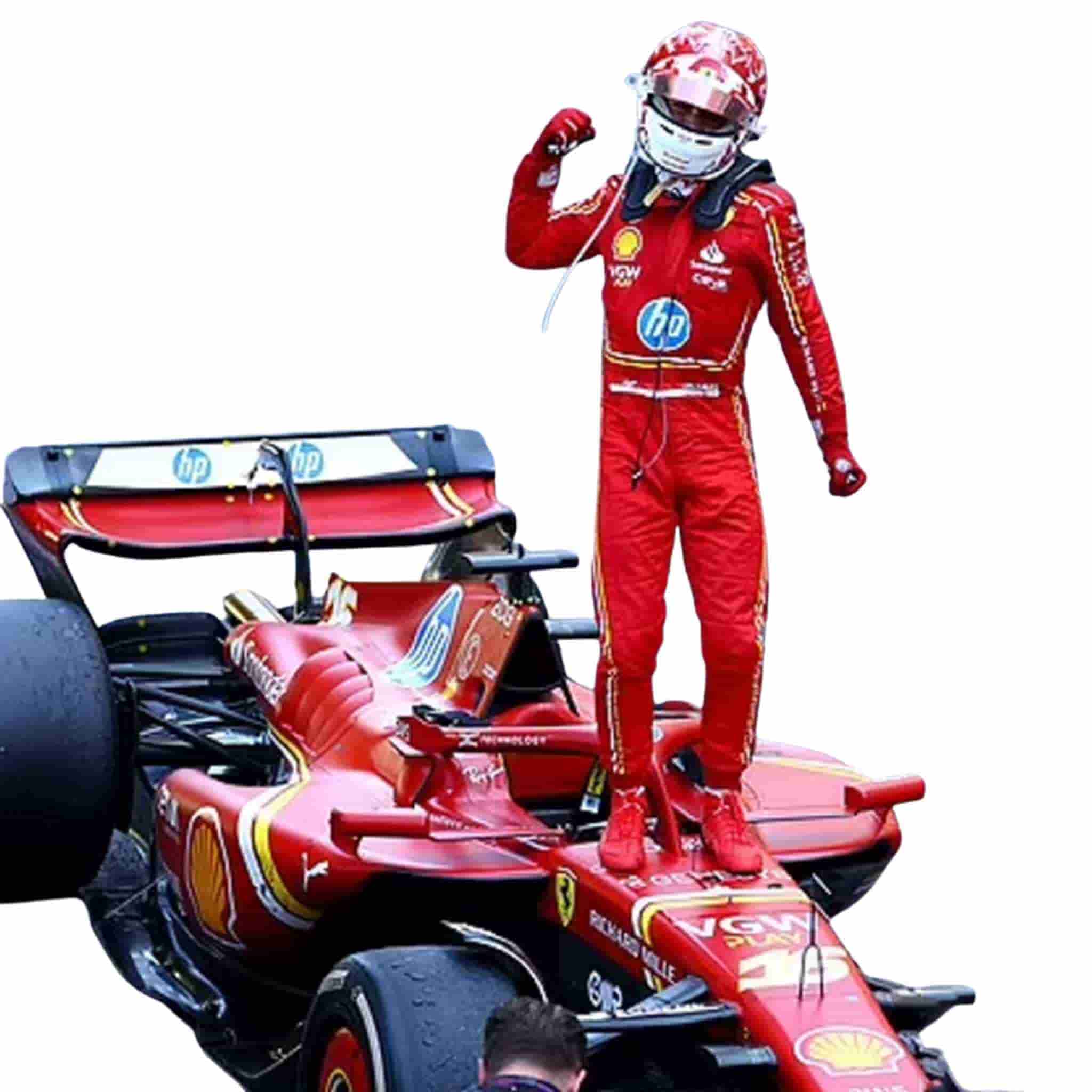 2024 Charles Leclerc Monaco GP Ferrari F1 Race Suit Replica