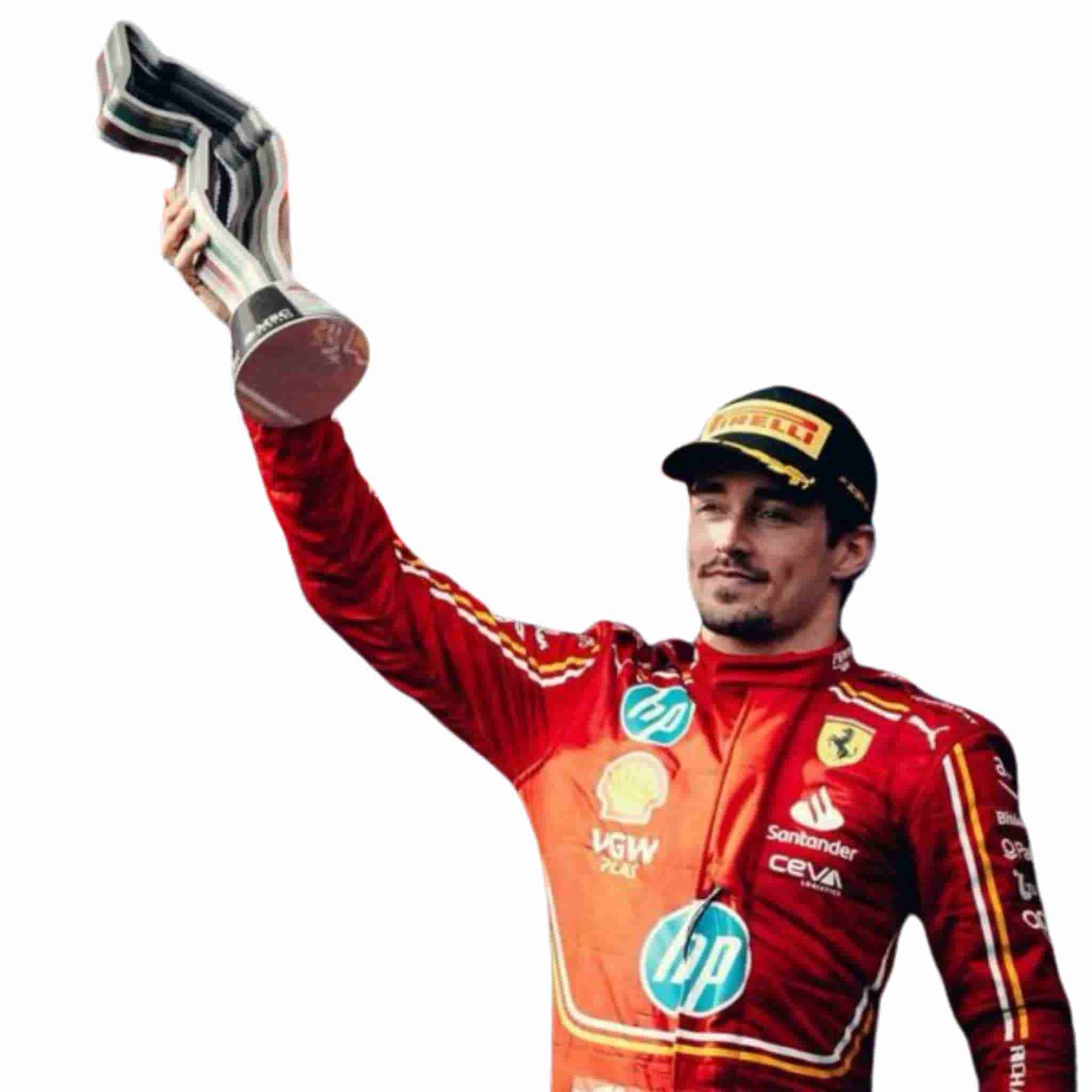 2024 Charles Leclerc Monaco GP Ferrari F1 Race Suit Replica