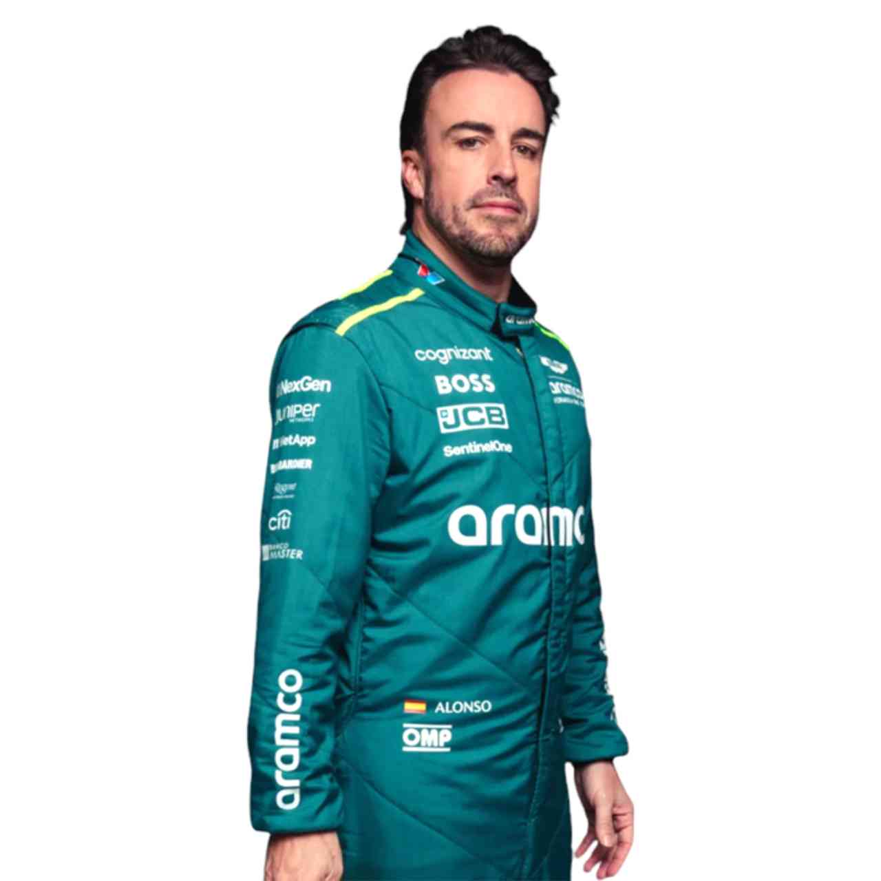 2024 Fernando Alonso Aston Martin F1 Race Suit Replica