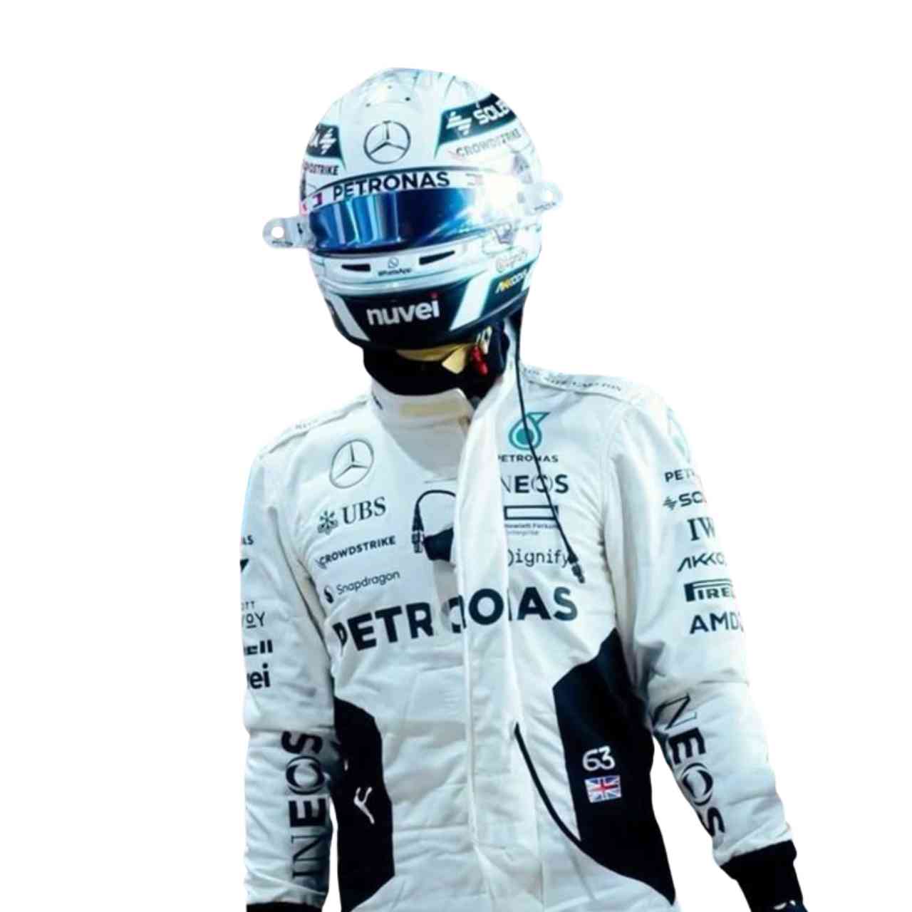 2024 George Russell Mercedes Qatar GP F1 Race Suit Replica