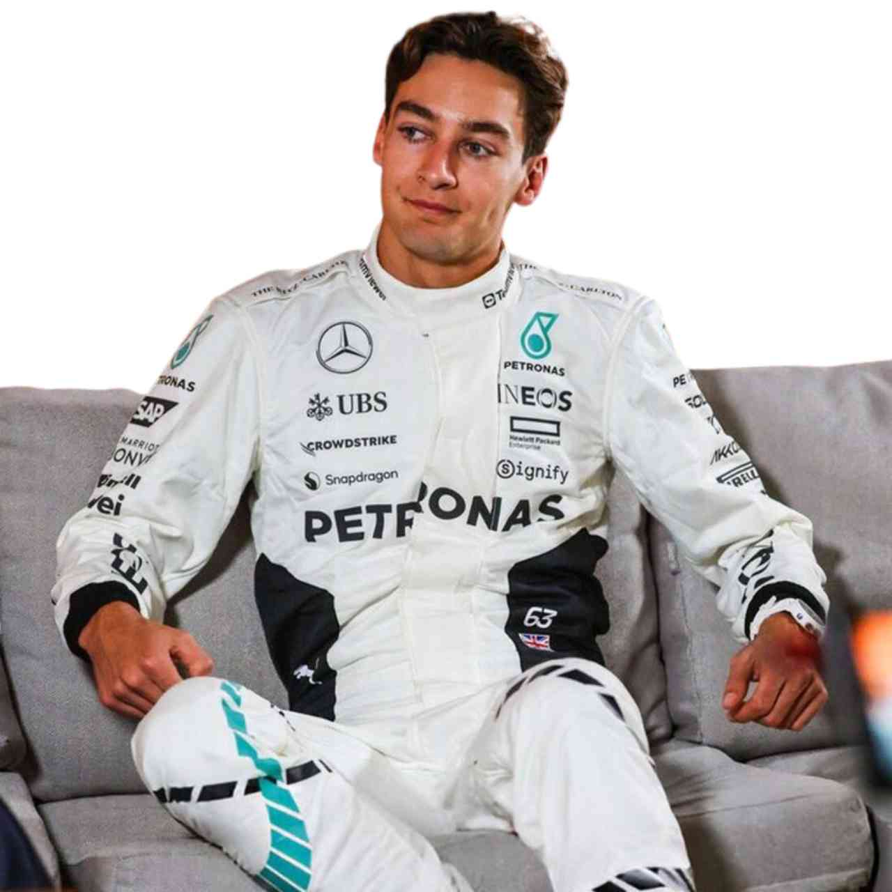 2024 George Russell Mercedes Qatar GP F1 Race Suit Replica