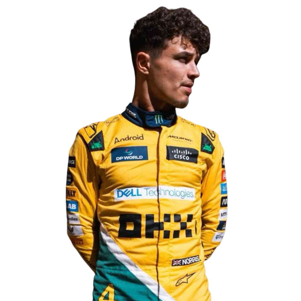 2024 Lando Norris McLaren Monaco GP F1 Replica Racing Suit