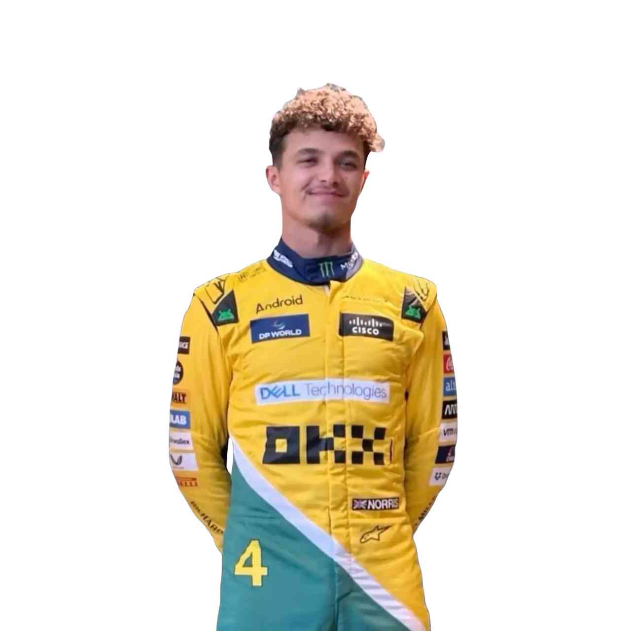 2024 Lando Norris McLaren Monaco GP F1 Replica Racing Suit