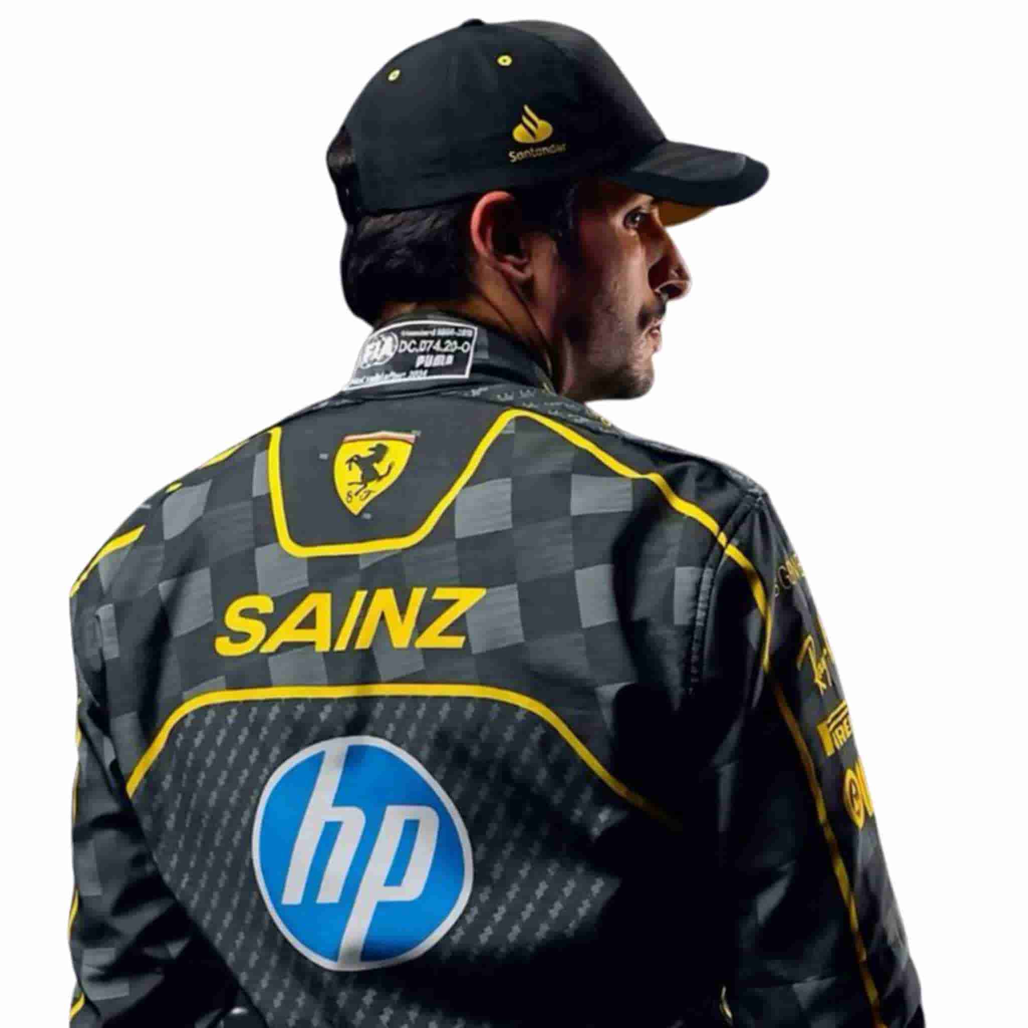 2024 Scuderia Ferrari HP Carlos Sainz Italian GP F1 Race Suit Replica
