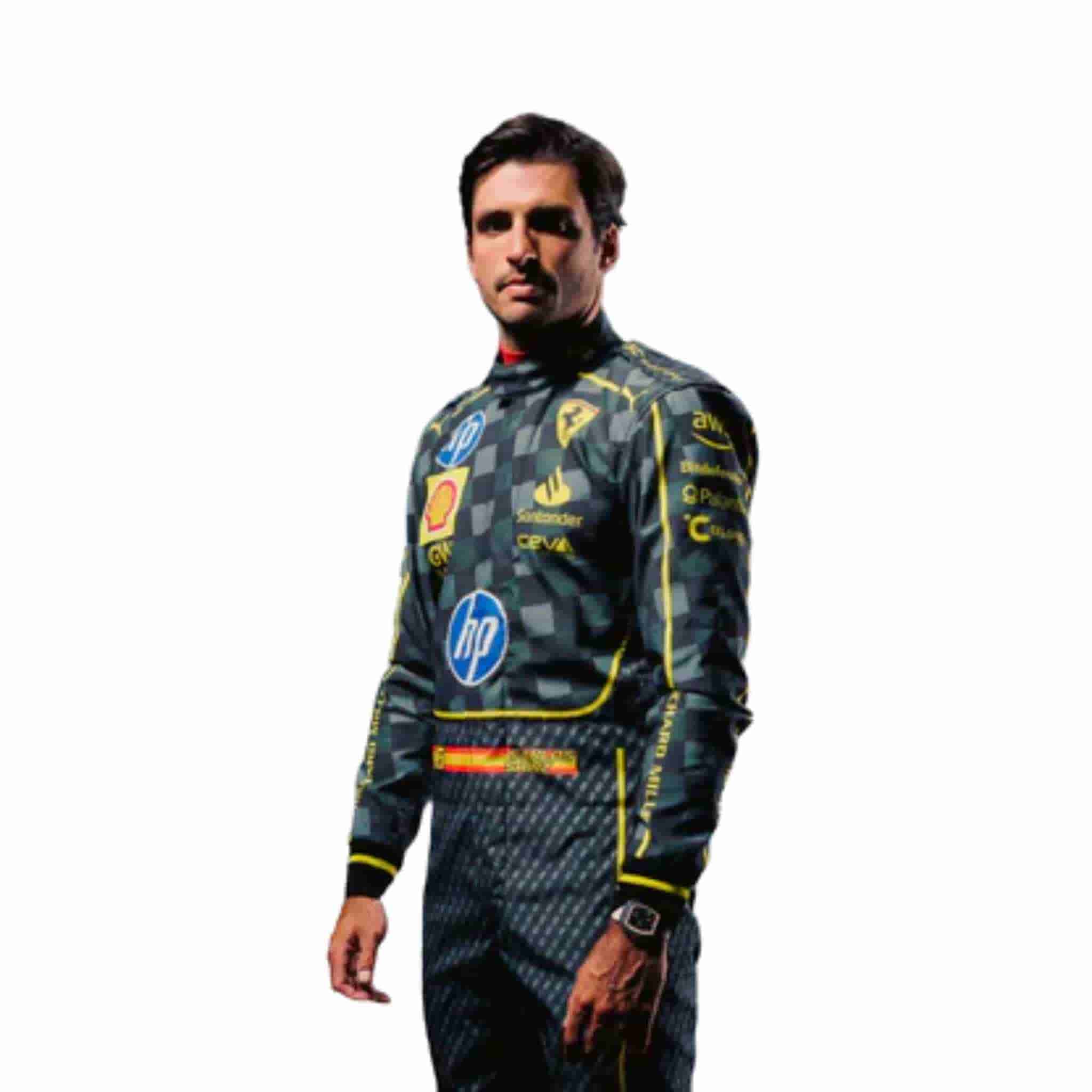 2024 Scuderia Ferrari HP Carlos Sainz Italian GP F1 Race Suit Replica