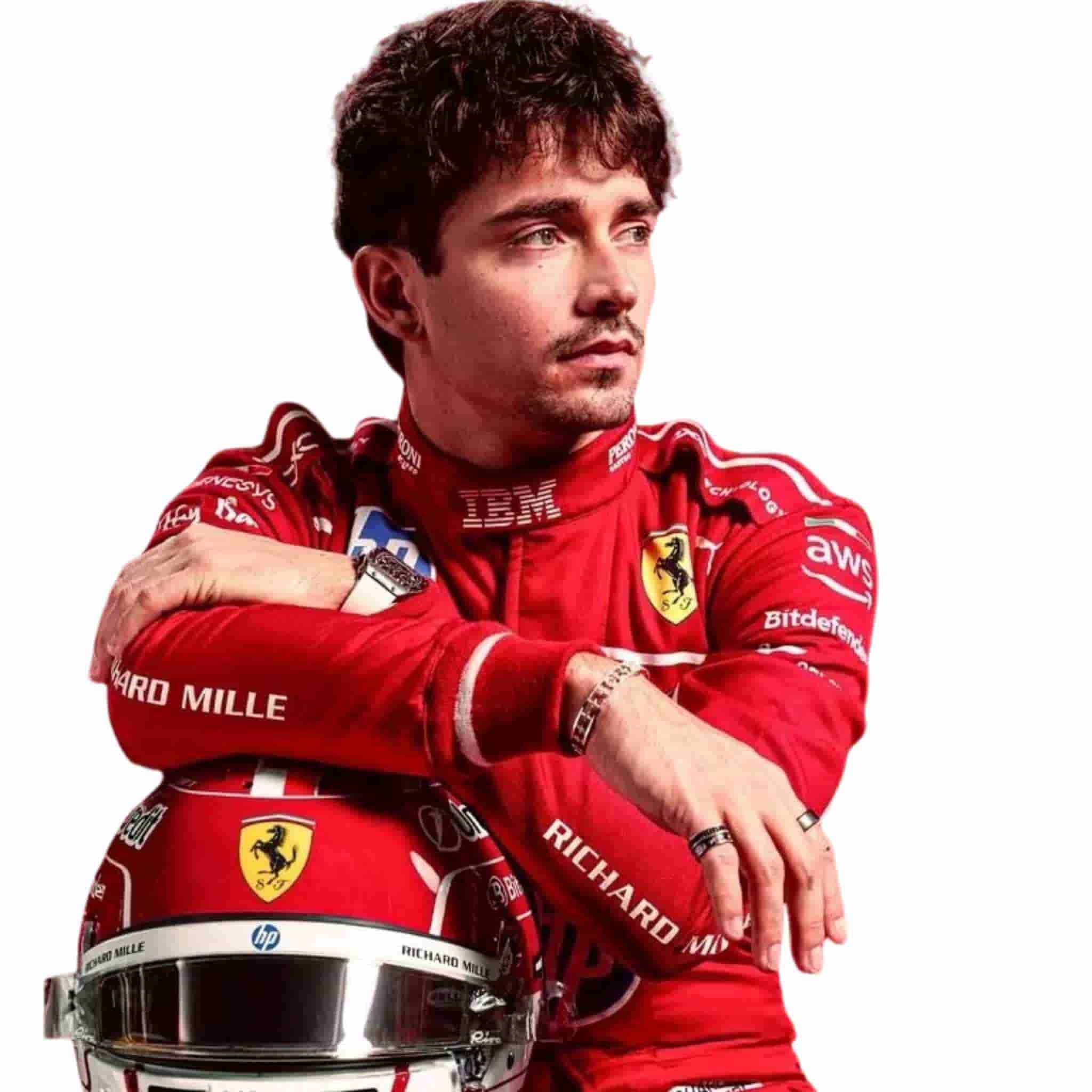 2025 Charles Leclerc Ferrari F1 Race Suit Replica