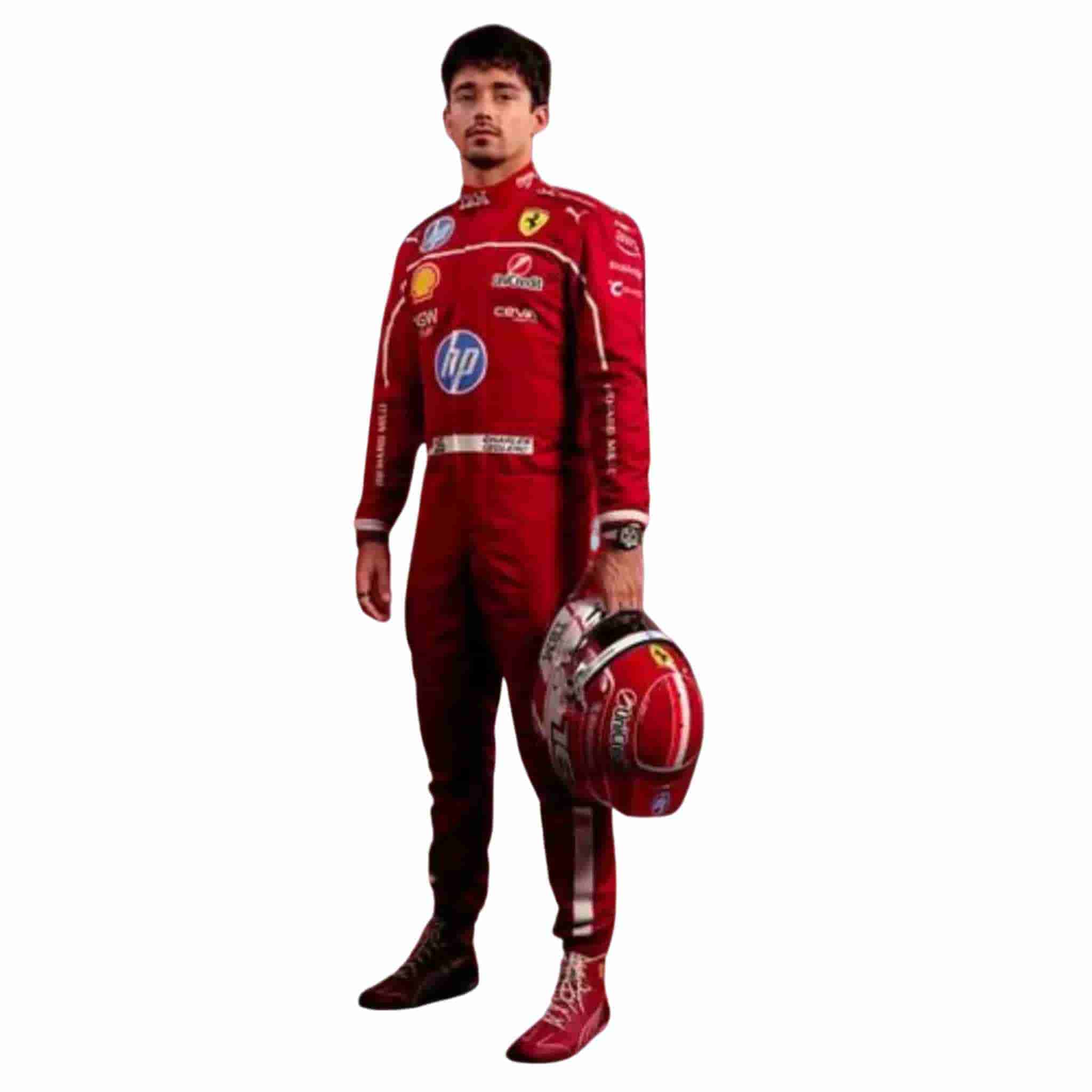 2025 Charles Leclerc Ferrari F1 Race Suit Replica