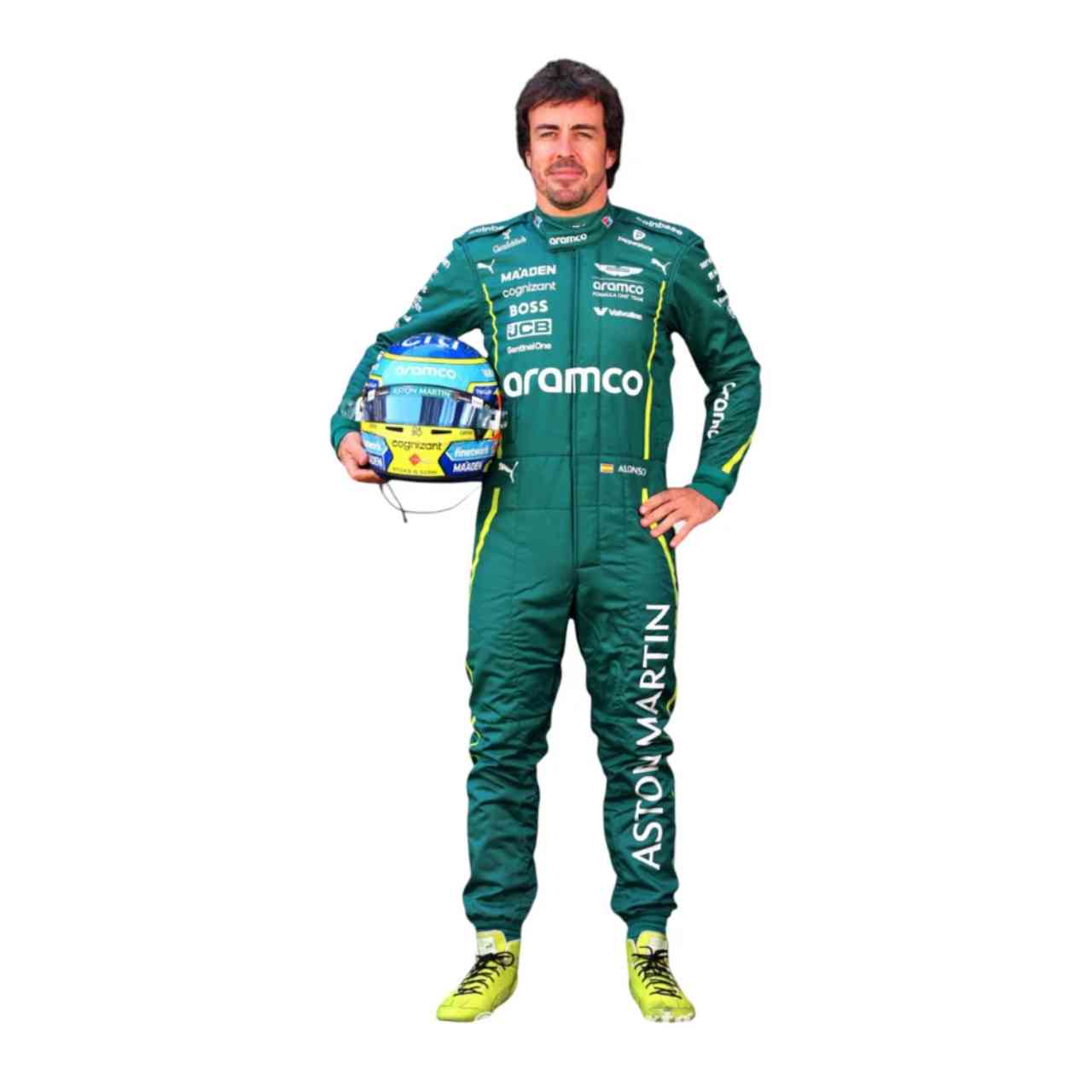 2025 Fernando Alonso Aston Martin F1 Race Suit Replica