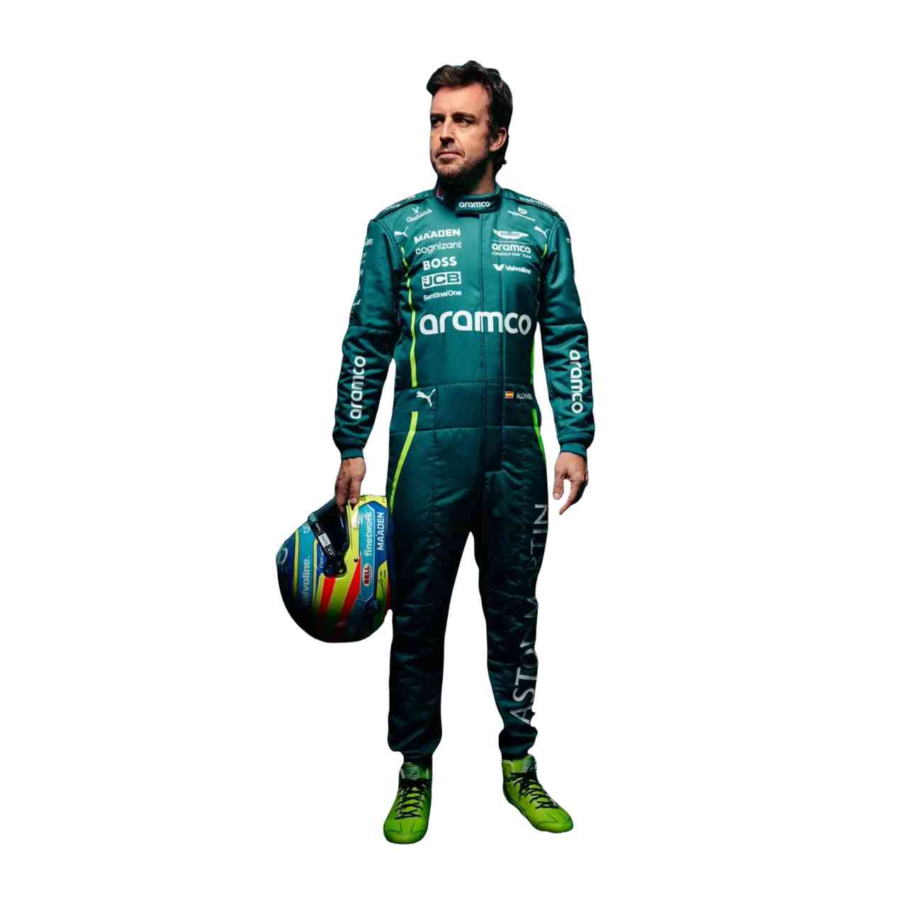 2025 Fernando Alonso Aston Martin F1 Race Suit Replica