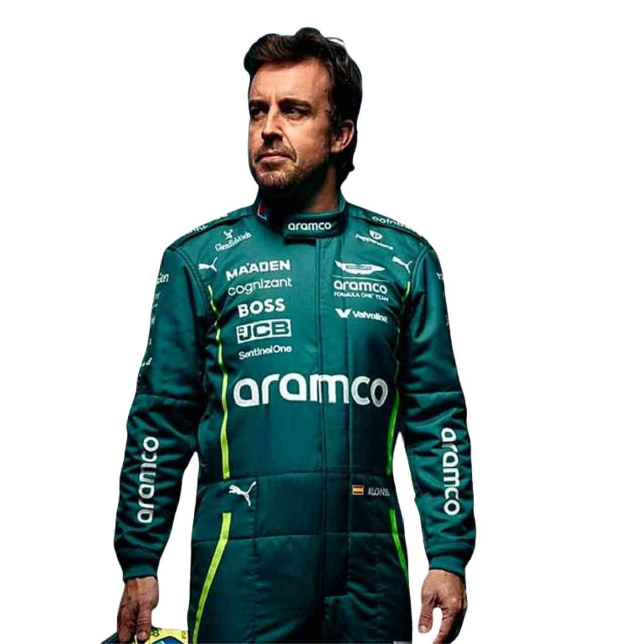 2025 Fernando Alonso Aston Martin F1 Race Suit Replica