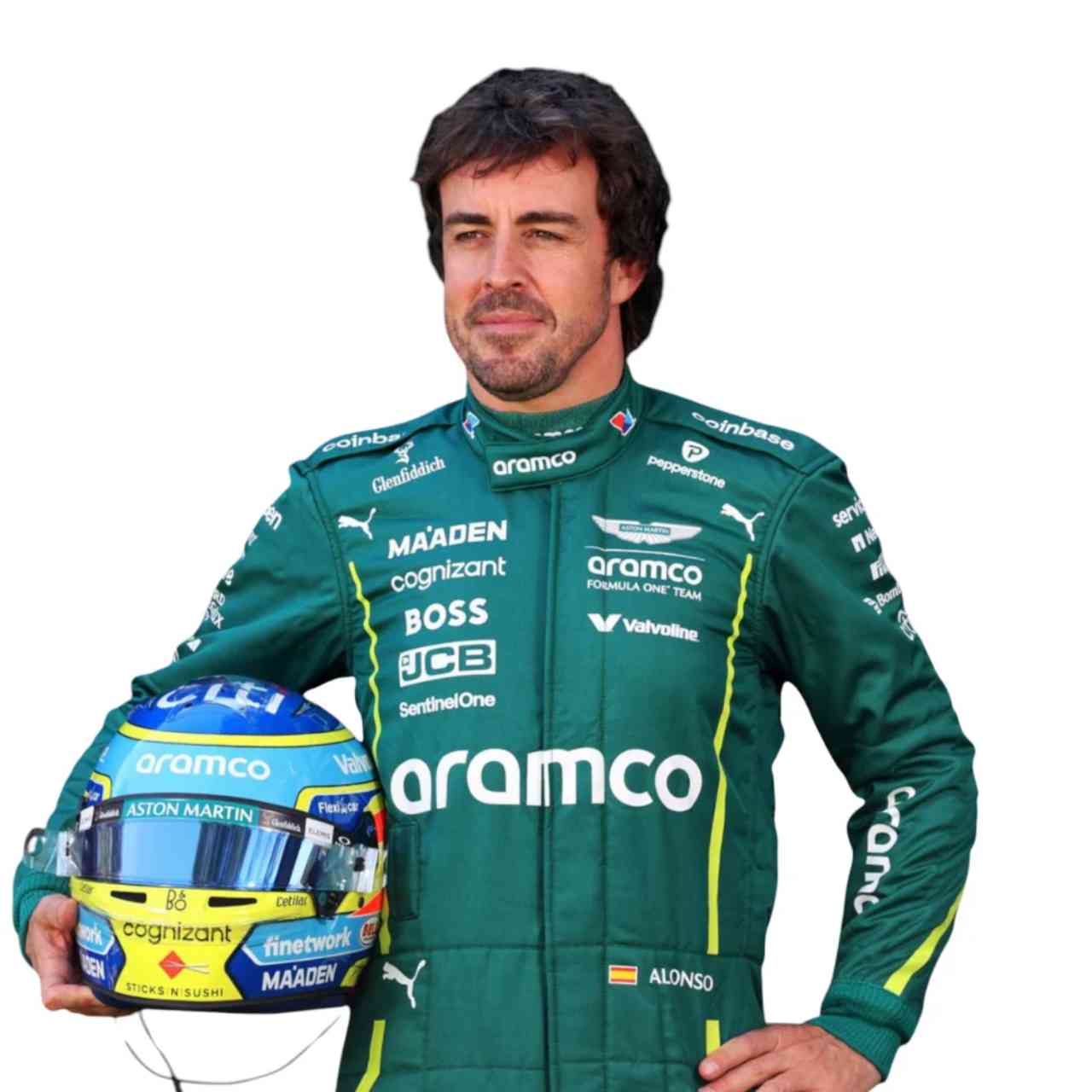 2025 Fernando Alonso Aston Martin F1 Race Suit Replica