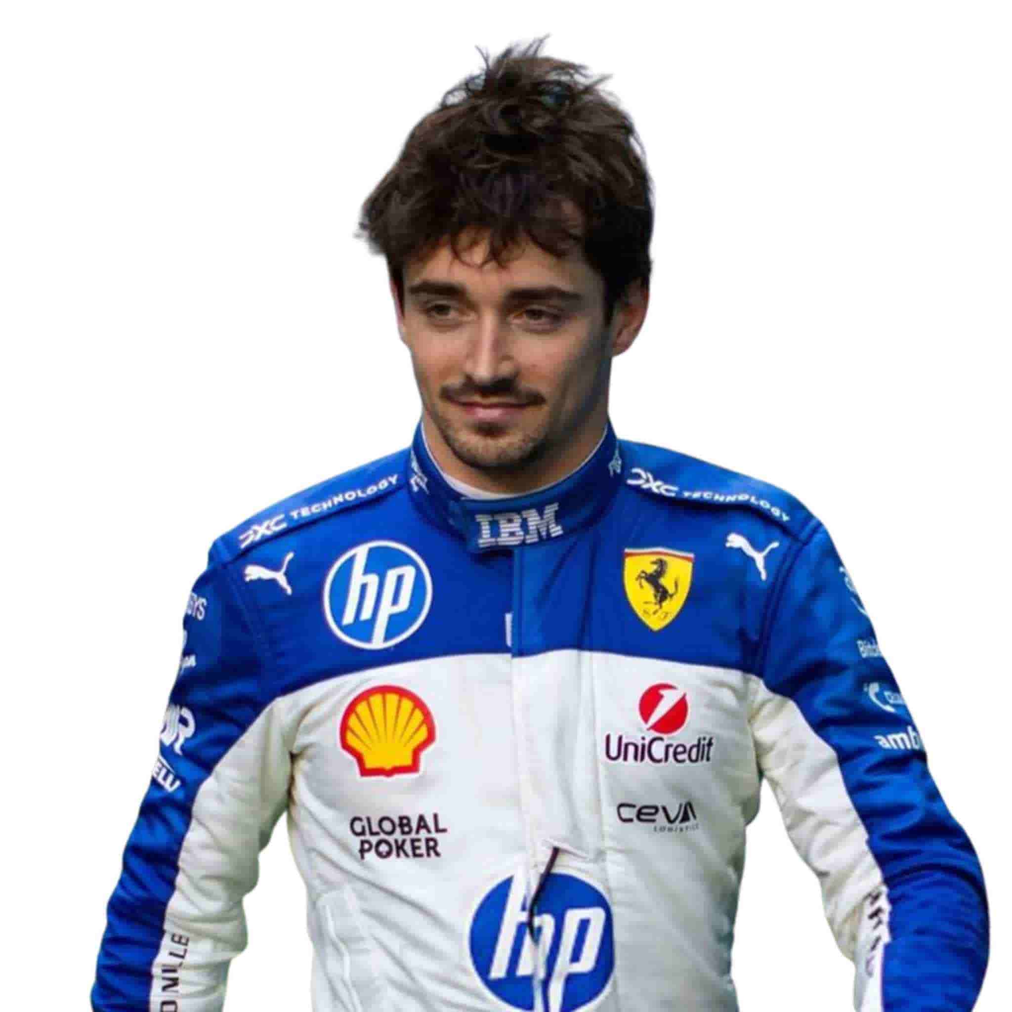 2025 Ferrari Charles Leclerc Miami GP Race Suit Replica