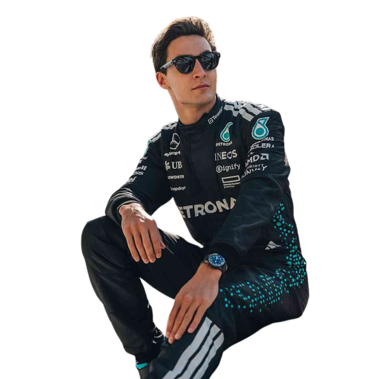 2025 George Russell Mercedes F1 Race Suit Replica