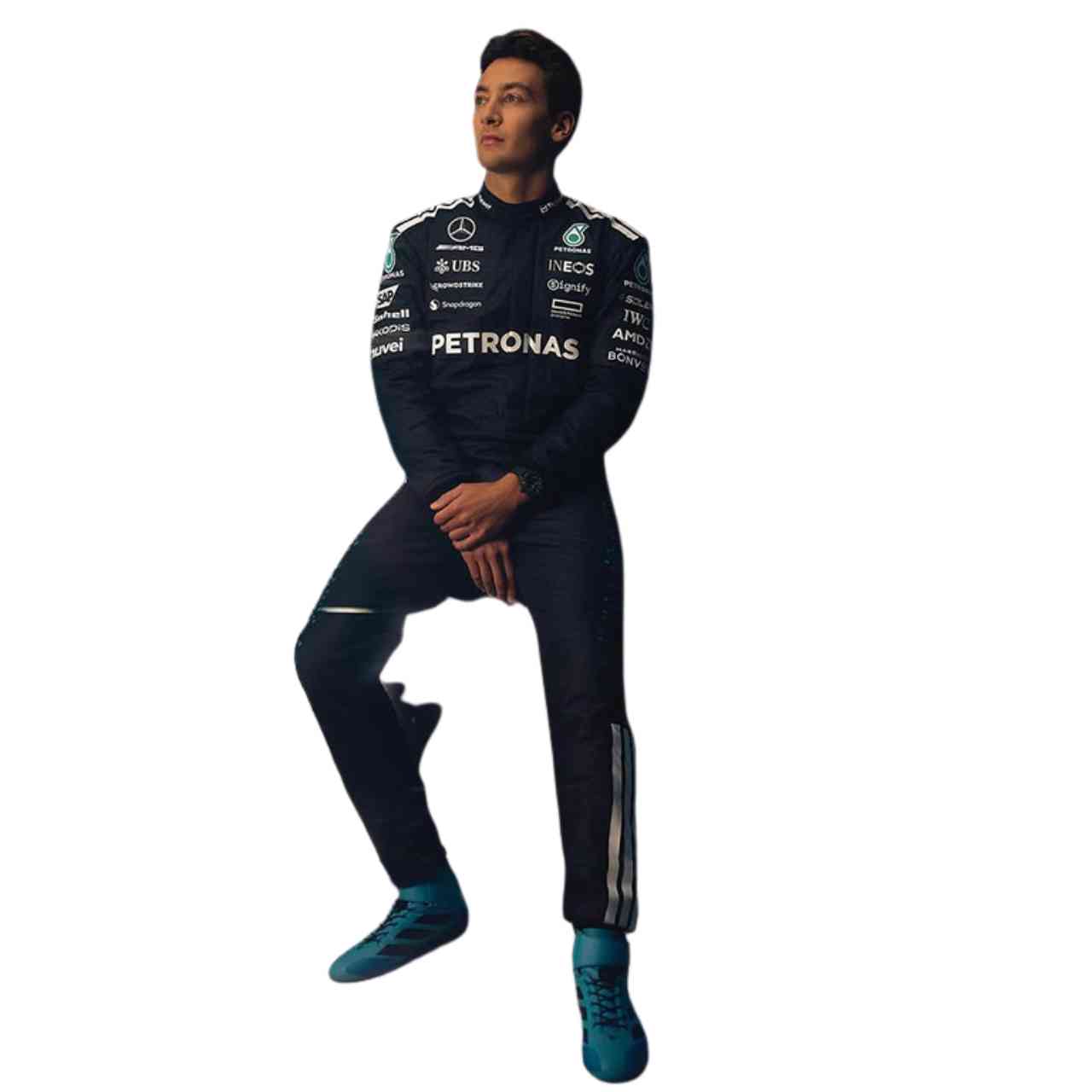 2025 George Russell Mercedes F1 Race Suit Replica