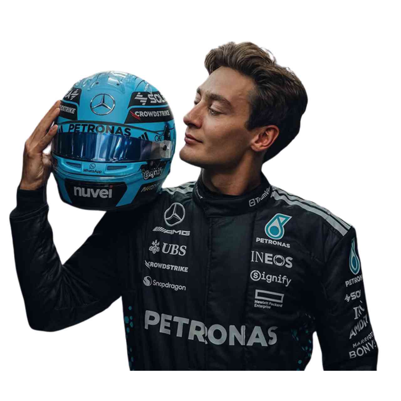 2025 George Russell Mercedes F1 Race Suit Replica